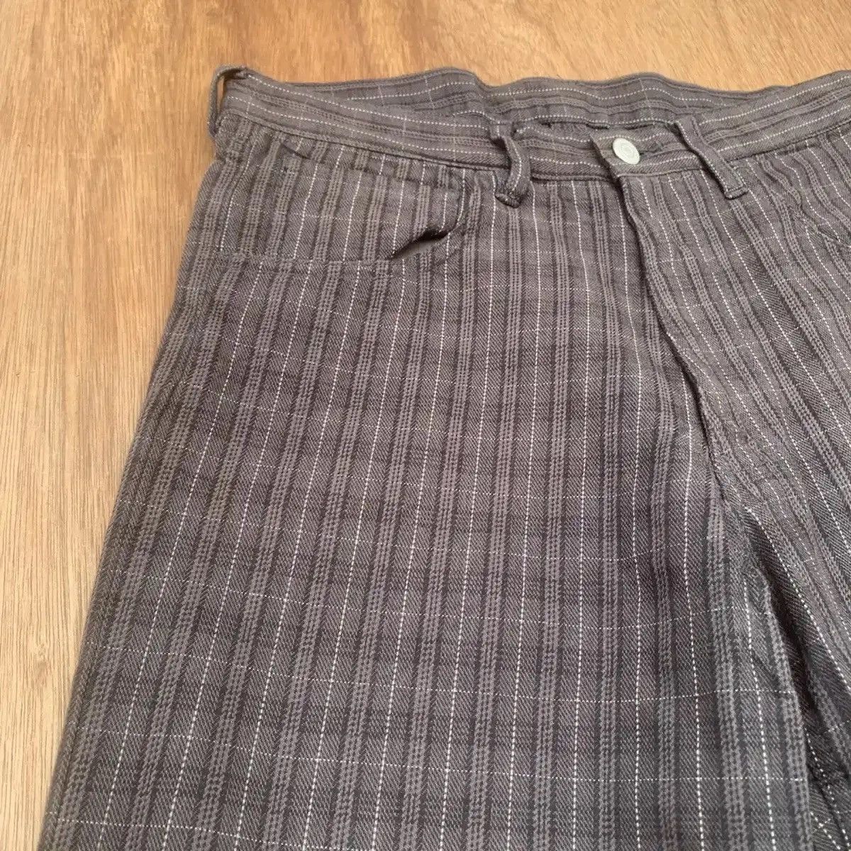 Hysteric Glamour NICE !! PLUS ONE JAPAN TROUSERS JEANS STRIPED PLAID PANTS Size US 28 / EU 44 - 2 Thumbnail