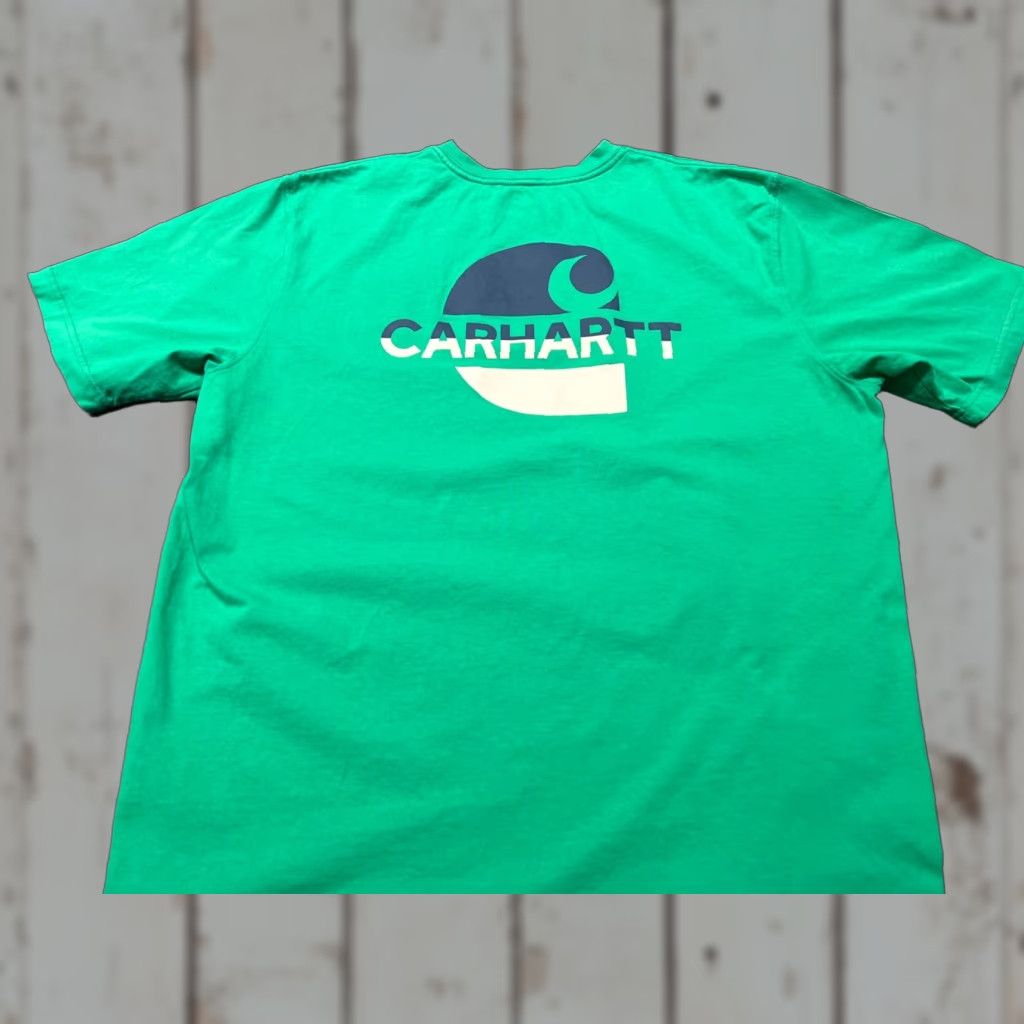 Carhartt Carhartt T-Shirt Pocketed Loose Fit Green XL Men Regular Size XL Size US XL / EU 56 / 4 - 1 Thumbnail