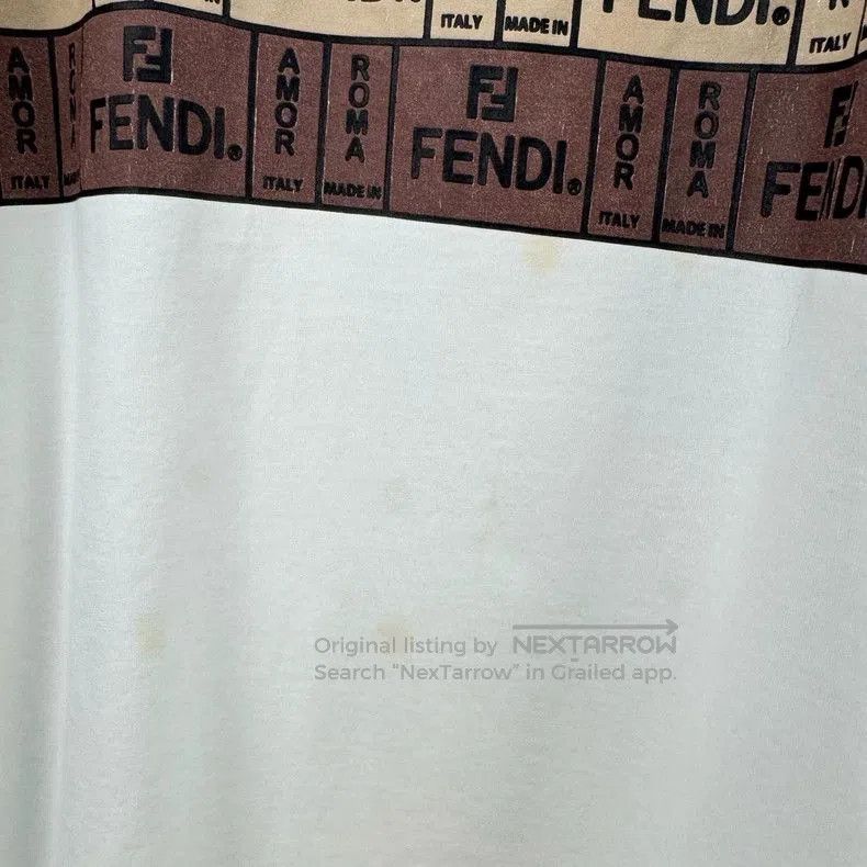 Fendi Fendi Printed Letter Short Sleeve T. Size US XL / EU 56 / 4 - 5 Thumbnail