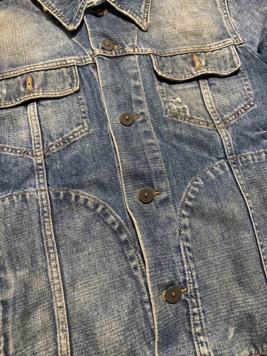 Dolce & Gabbana 2000s Dolce & Gabbana Premium Mainline Blue Structured Denim Jacket Size US L / EU 52-54 / 3 - 5 Thumbnail