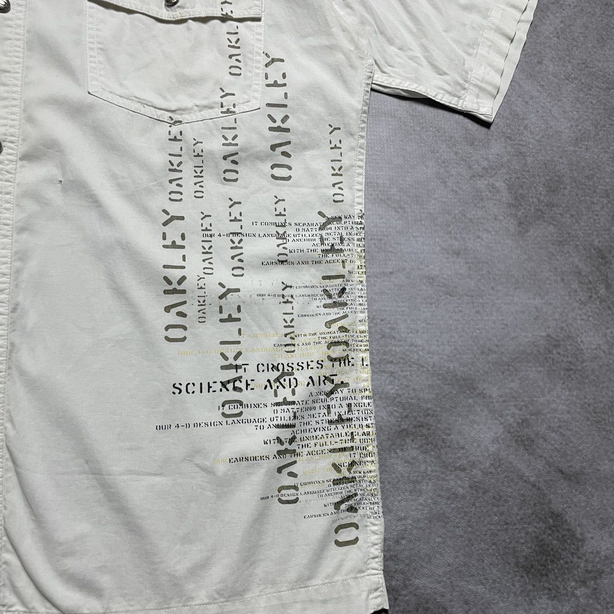 Oakley × Vintage Vintage Oakley Poem Utility Shirt Size US XL / EU 56 / 4 - 6 Thumbnail