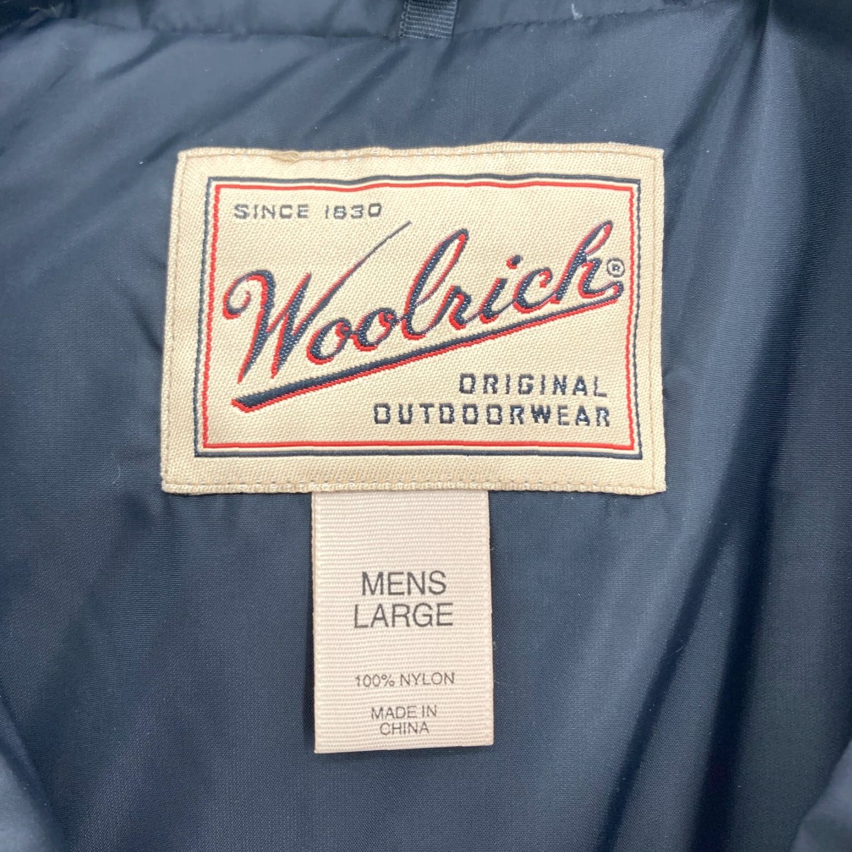 Vintage Woolrich Vest Mens Large Earth Green Goose Down Puffer Full Zip Pockets Camp Size US L / EU 52-54 / 3 - 4 Thumbnail