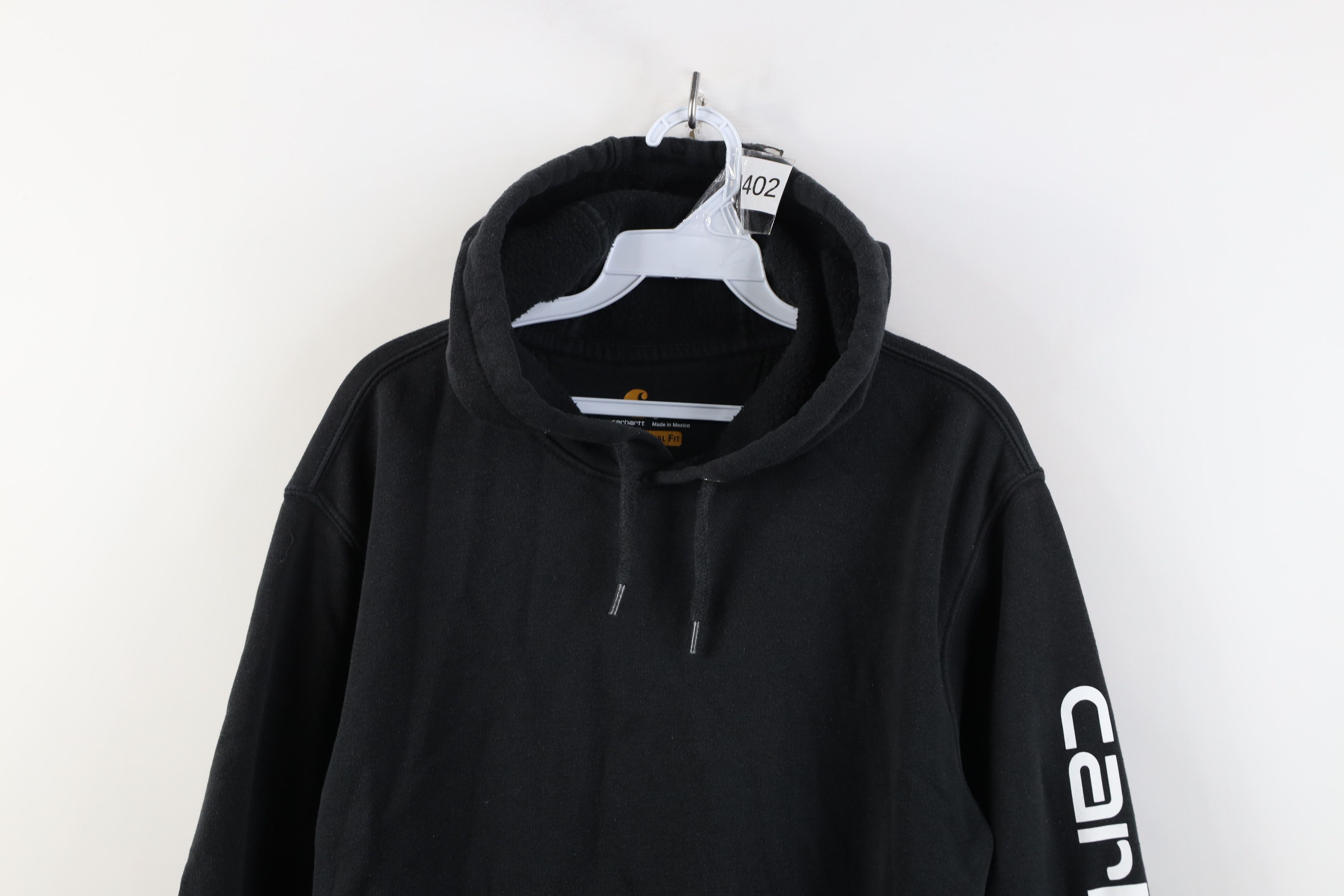 Carhartt Vintage Y2K Carhartt Spell Out Heavyweight Hoodie Black Size US S / EU 44-46 / 1 - 2 Thumbnail