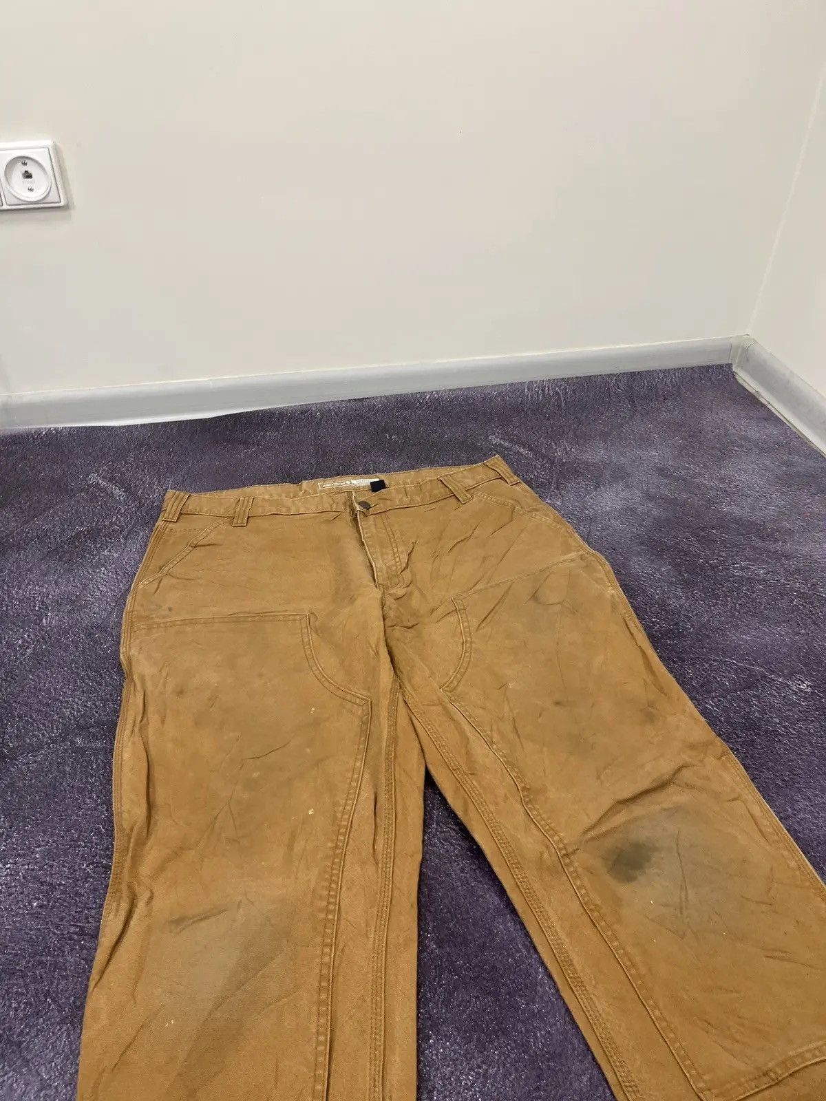 Carhartt × Vintage Vintage Carhartt Double Knee USA Work Hype Baggy Pants Size US 38 / EU 54 - 4 Thumbnail