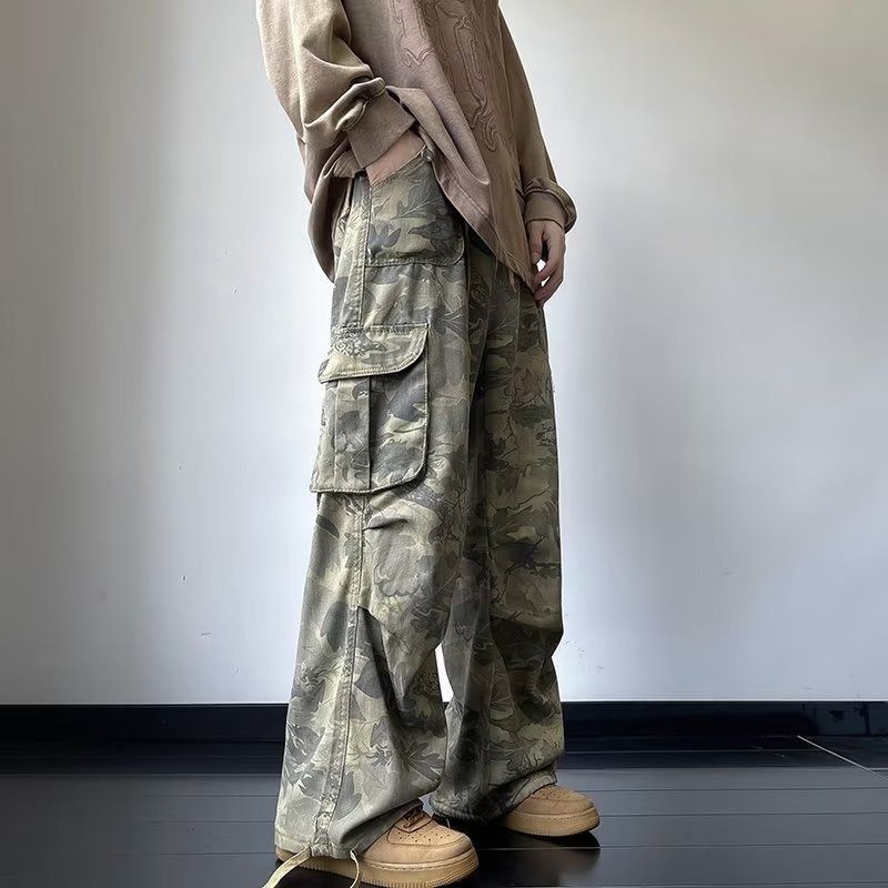 image of Camo Cargo Pants in Black, Men's (Size 30)