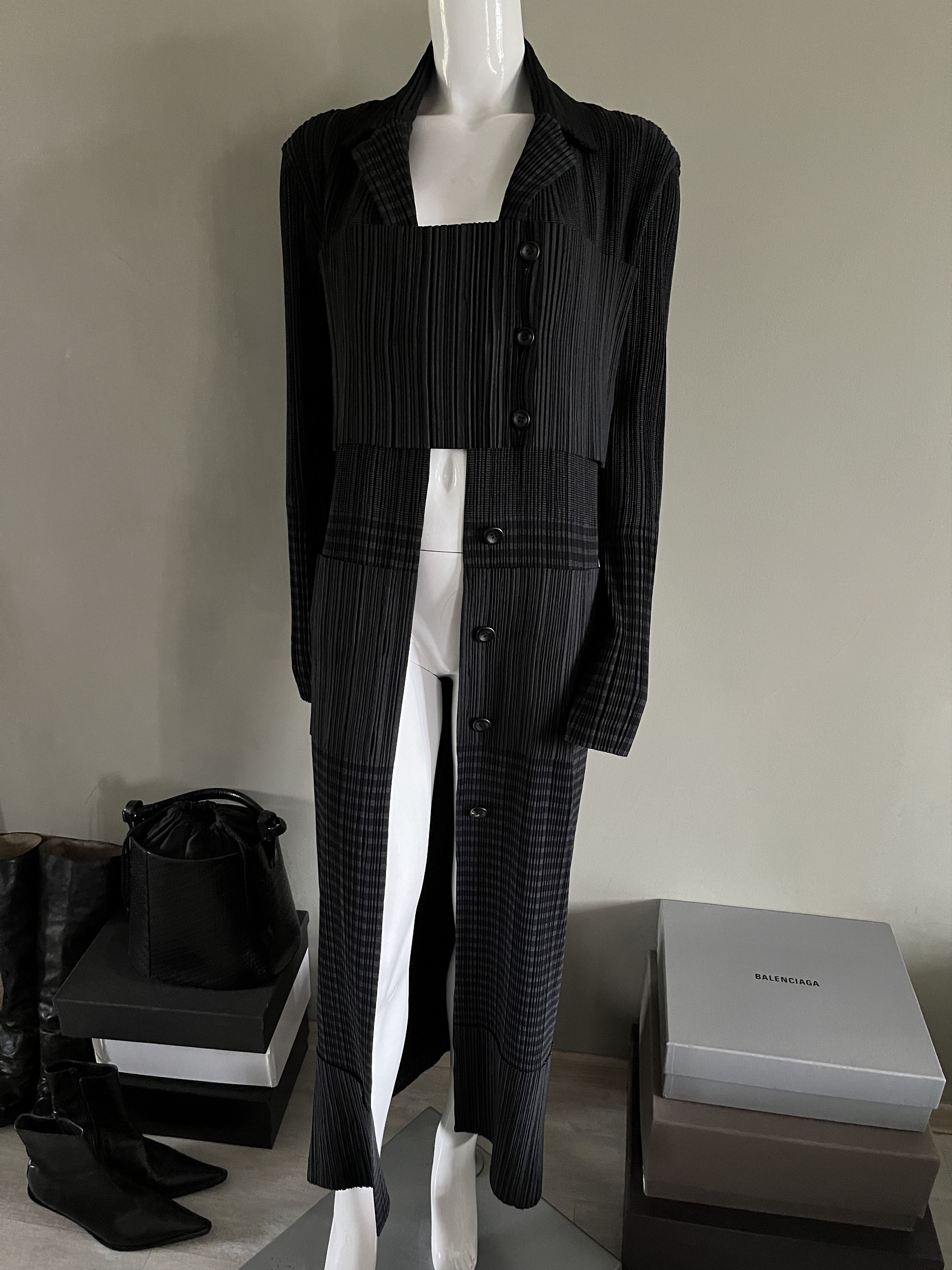 Issey Miyake Issey Miyake Coat Rare Mainline Size L / US 10 / IT 46 - 15 Thumbnail