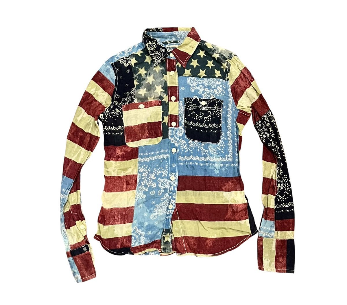 Denim & Supply Ralph Lauren Denim & supply ralph lauren rl utily western patchwork shirt Size US S / EU 44-46 / 1 - 1 Thumbnail