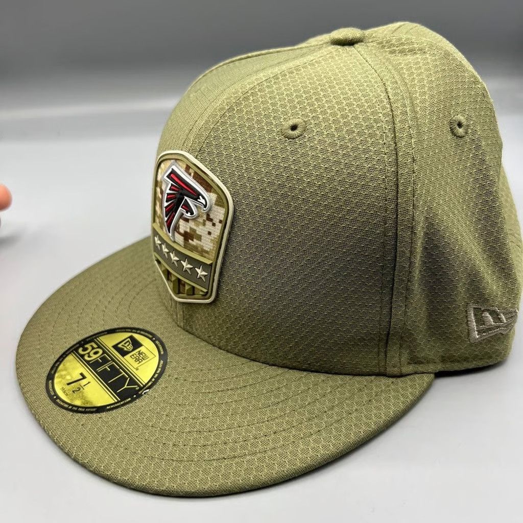 New Era Atlanta Falcons Hat Men 7 1/2 59Fifty New Era NFL Fitted Cap Size ONE SIZE - 3 Thumbnail