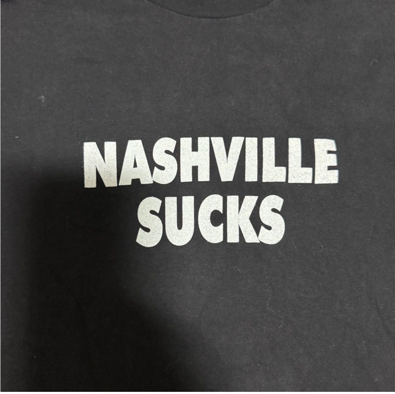 Vintage Vintage 90s Nashville Sucks Shirt XL Size US XL / EU 56 / 4 - 3 Thumbnail