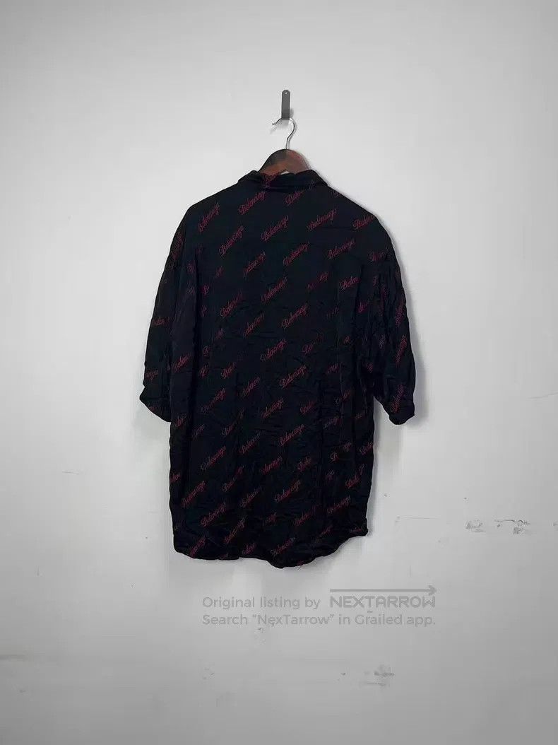 Balenciaga Balenciaga Short-sleeved shirt with logo letters all over Size XS / US 0-2 / IT 36-38 - 4 Thumbnail