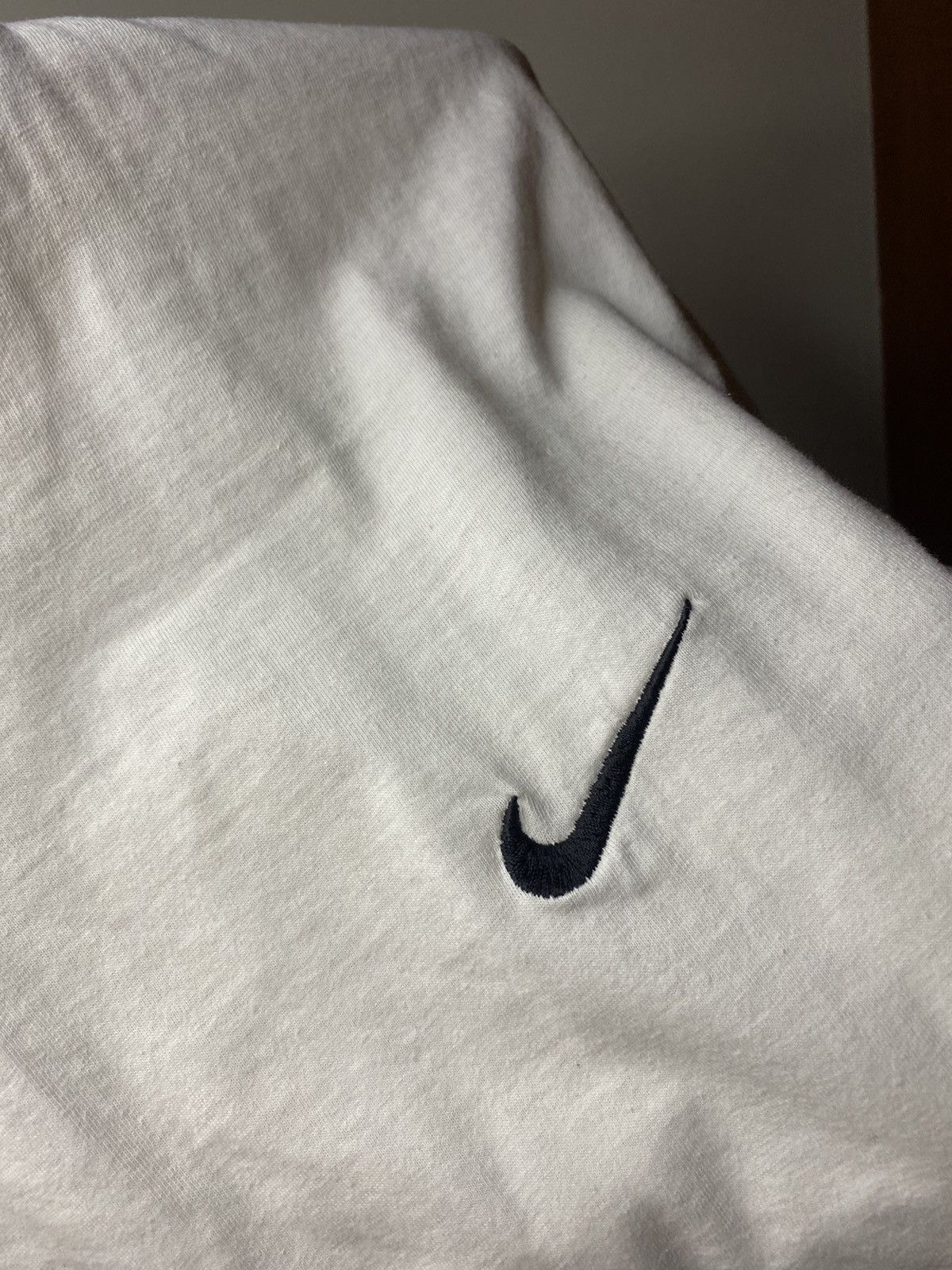 Nike × Vintage Vintage 90s Nike Small Swoosh Basic Wased Tee Size US L / EU 52-54 / 3 - 4 Thumbnail
