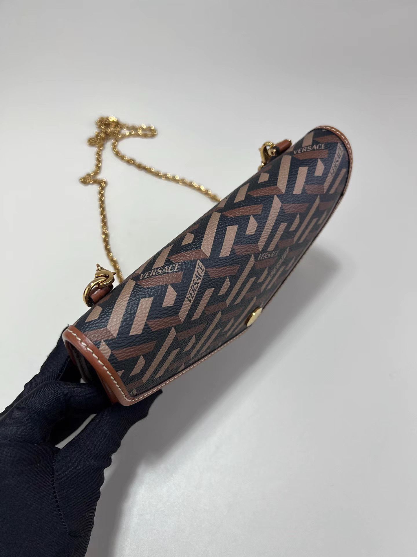 Versace VERSACE Brown Chain Crossbody Bag Size ONE SIZE - 5 Thumbnail