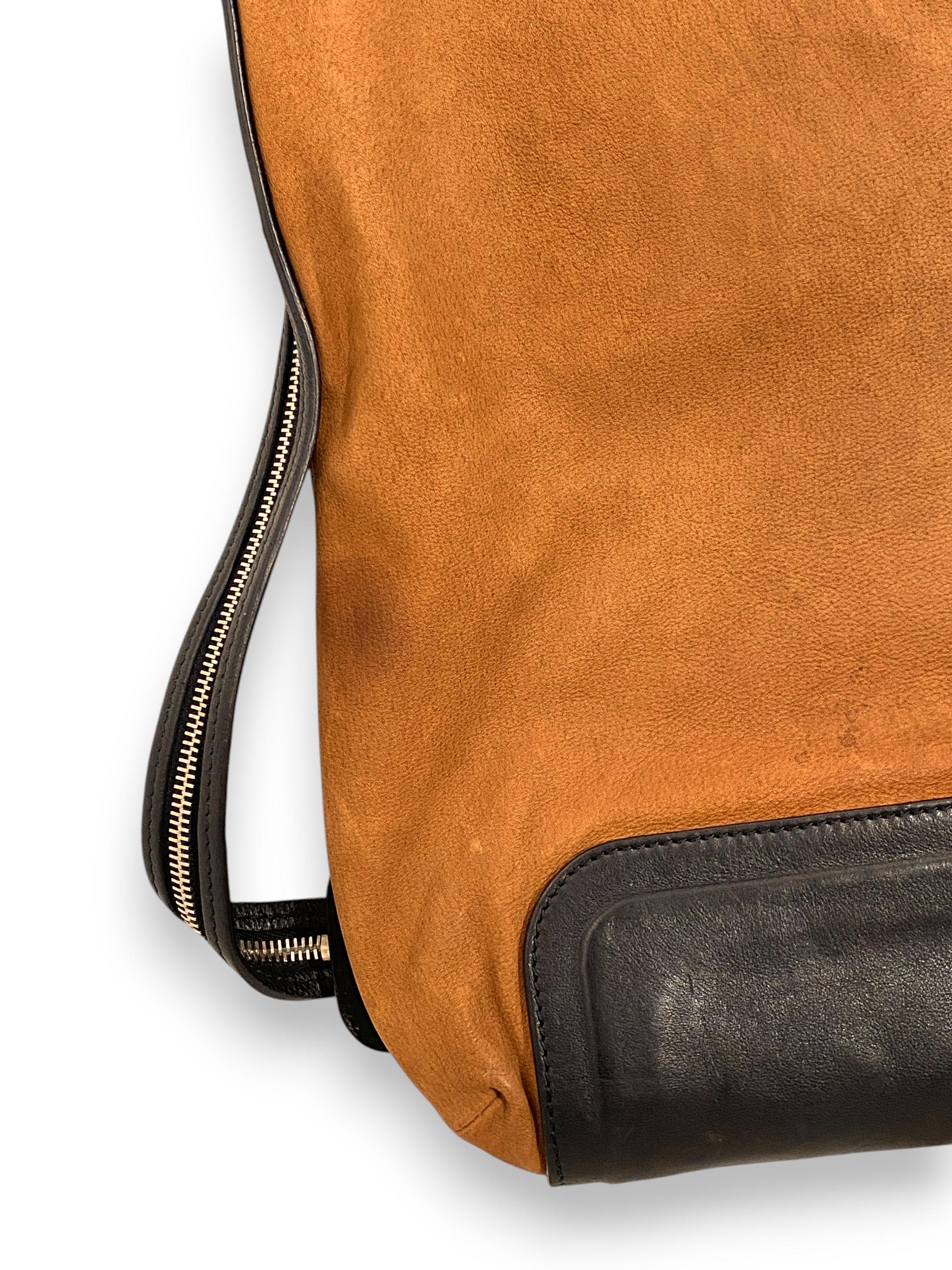 Celine Celine Cabas Logo Brown Leather Shoulder Handbag Bag Y2K Size ONE SIZE - 13 Thumbnail