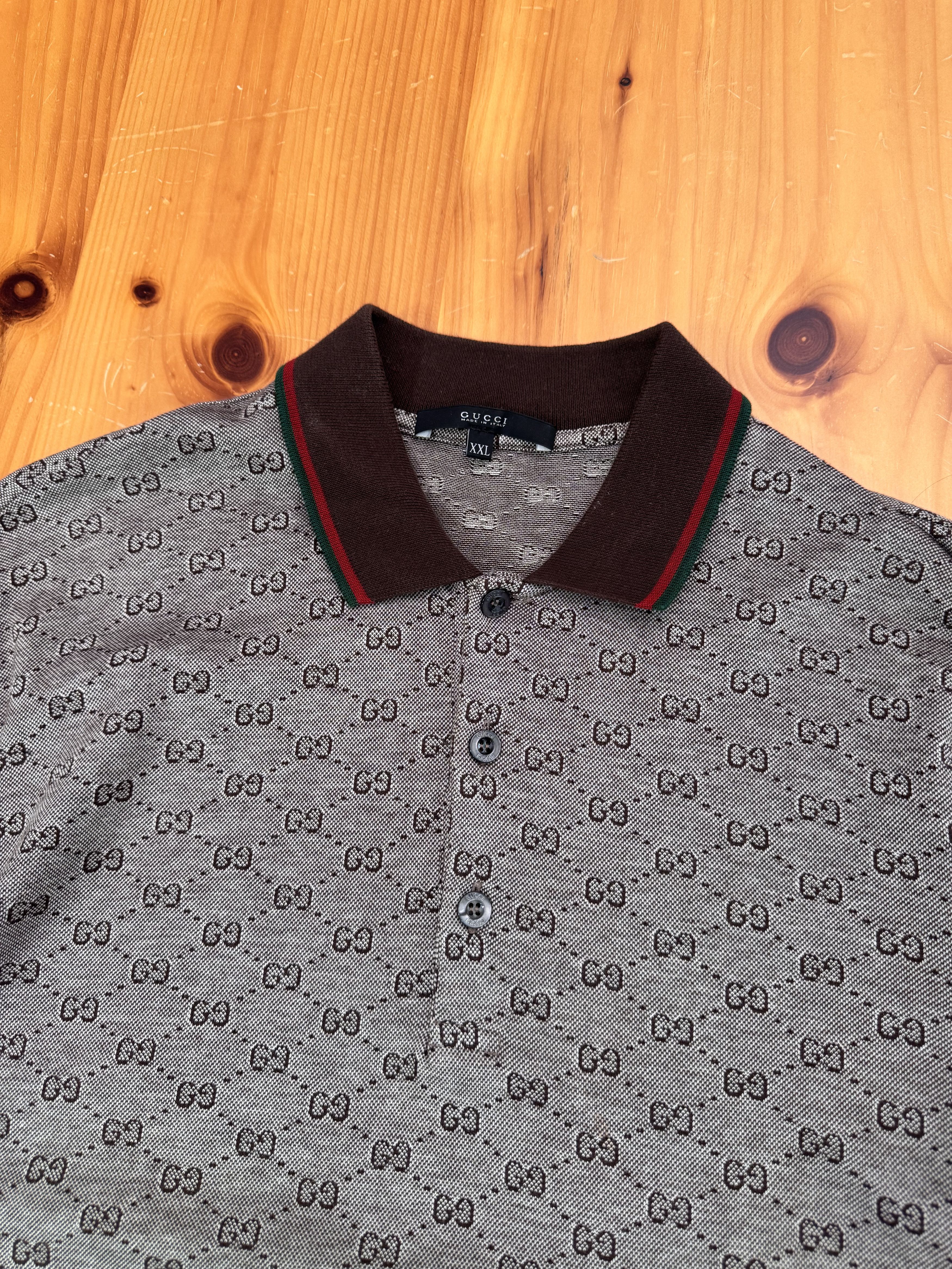 Gucci Gucci Tom Ford Era Monogram Polo Shirt Men's XXL Size US XXL / EU 58 / 5 - 3 Thumbnail