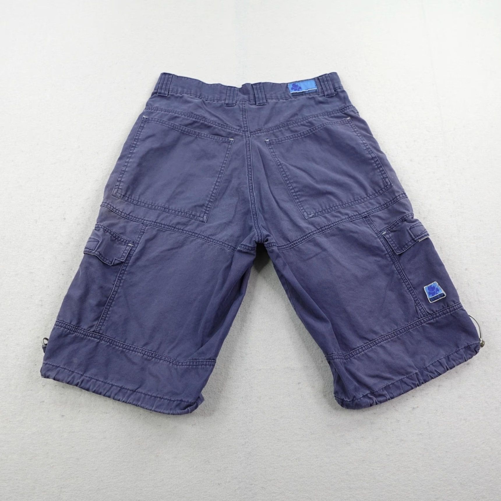 Vintage VINTAGE Kikwear Cargo Shorts 32 Men Blue 90s Grunge Skater Baggy Inseam 12" Relaxed Comfort Wear Mens Size US 32 / EU 48 - 6 Thumbnail