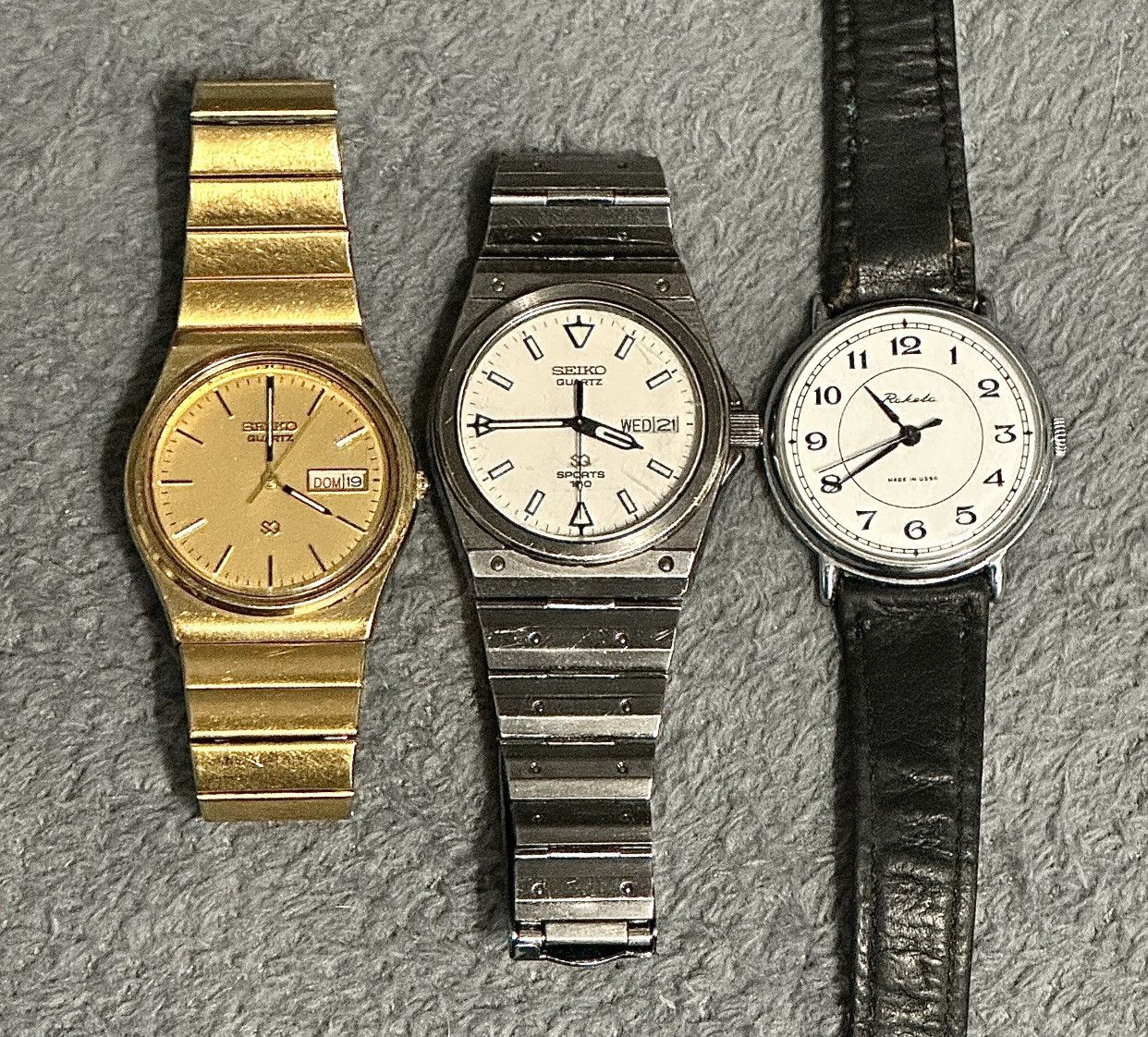 image of Russia x Seiko Sq 100 Seiko Sq Rakieta 1970 Zssr Vintage in Gold, Men's