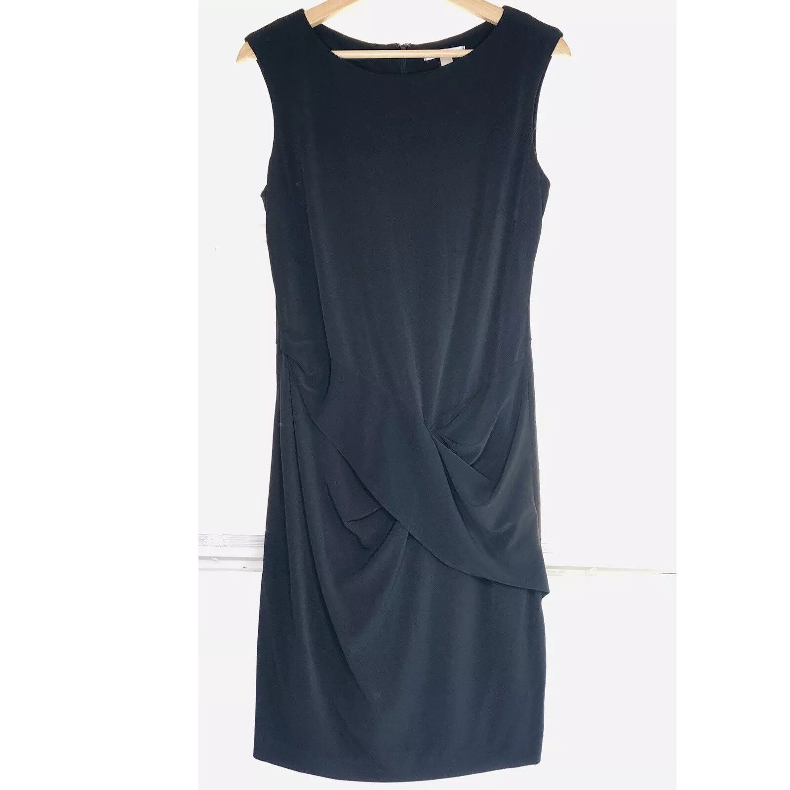 Mango Mango Suit Sleeveless Black Dress Sz M Twisted Drap Size M / US 6-8 / IT 42-44 - 1 Thumbnail