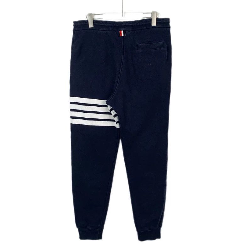Thom Browne Thom Browne Size 3 Dark blue classic four-bar cotton draws Size US 34 / EU 50 - 2 Thumbnail