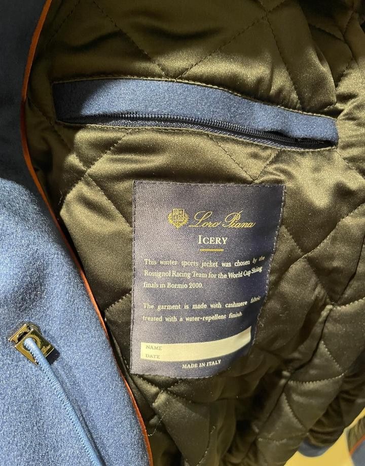 Loro Piana o1srvl11e0526 Icery Jacket in Blue Size M / US 6-8 / IT 42-44 - 3 Thumbnail