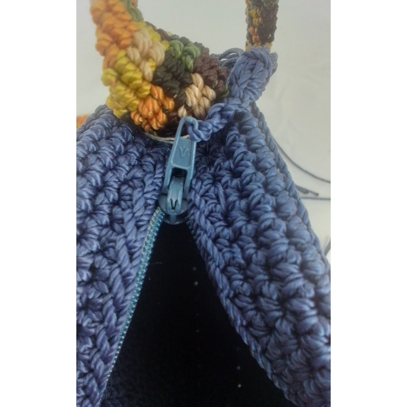 Other Handmade Macrame Handbag Crossbody Purse Purple Size ONE SIZE - 9 Thumbnail