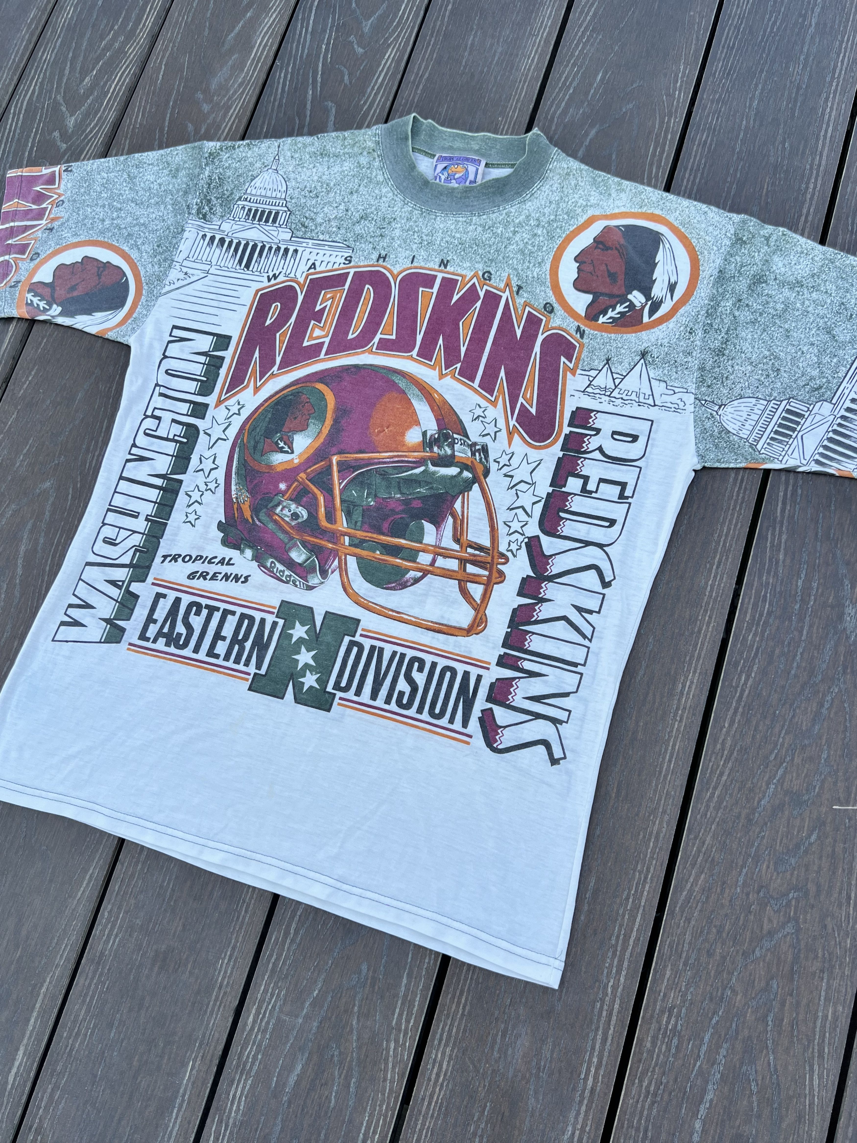 NFL Vintage NFL Washington Redskins 90s T-shirt Size US XL / EU 56 / 4 - 4 Thumbnail