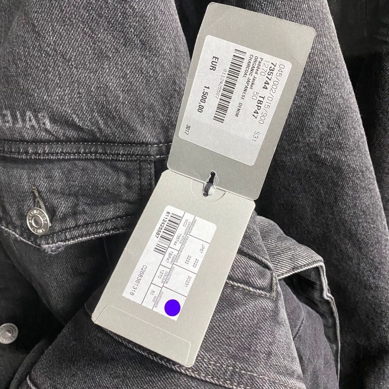 Balenciaga Balenciaga 23 Black Gray Back Print Jacket Size US M / EU 48-50 / 2 - 4 Thumbnail