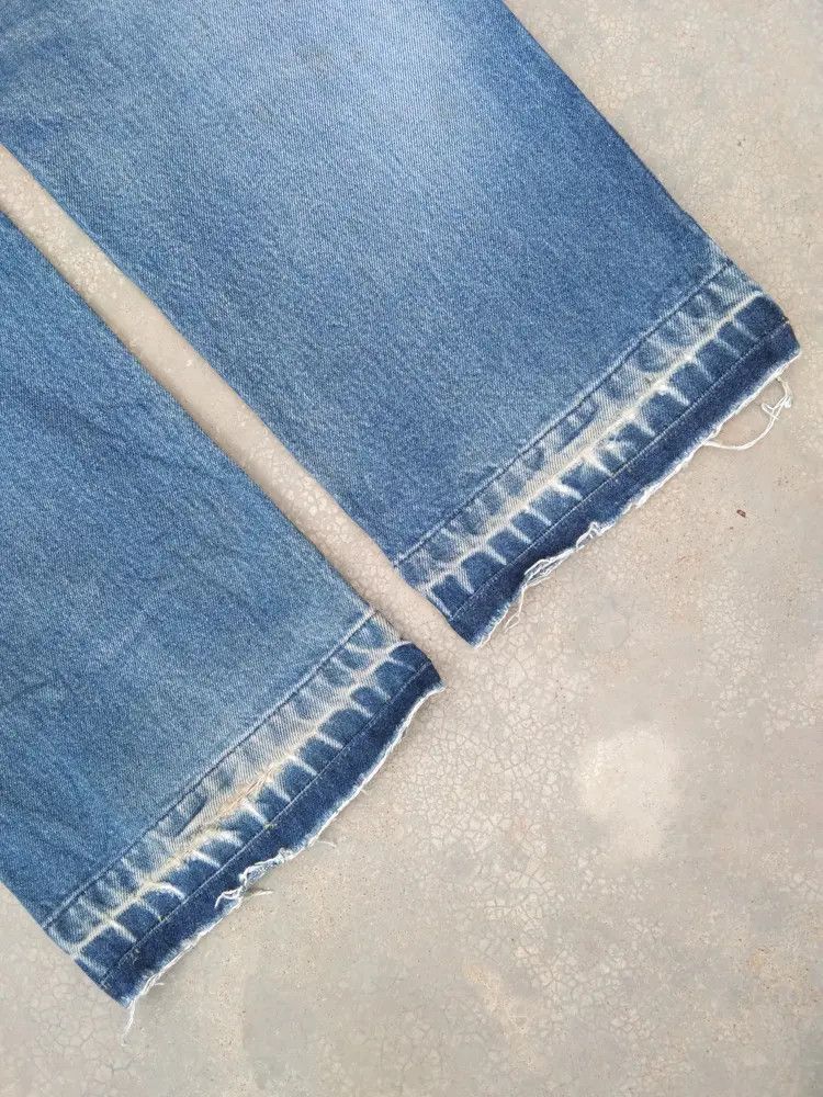 Japanese Brand Vintage Edwin Faded Blue Distressed Jeans 30x31 Size US 30 / EU 46 - 4 Thumbnail