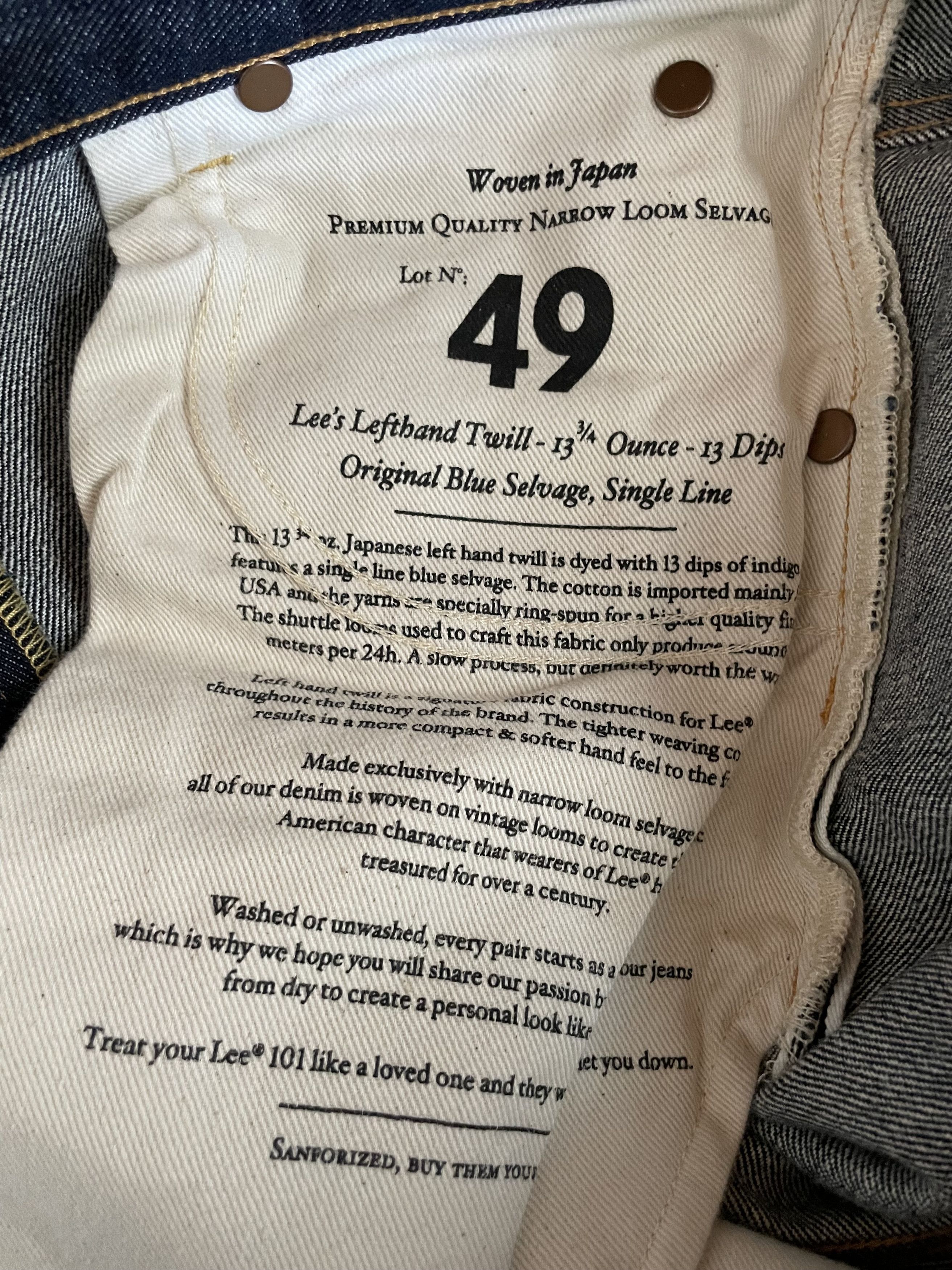 Lee Lee 101 Rider jeans Size US 29 - 6 Thumbnail