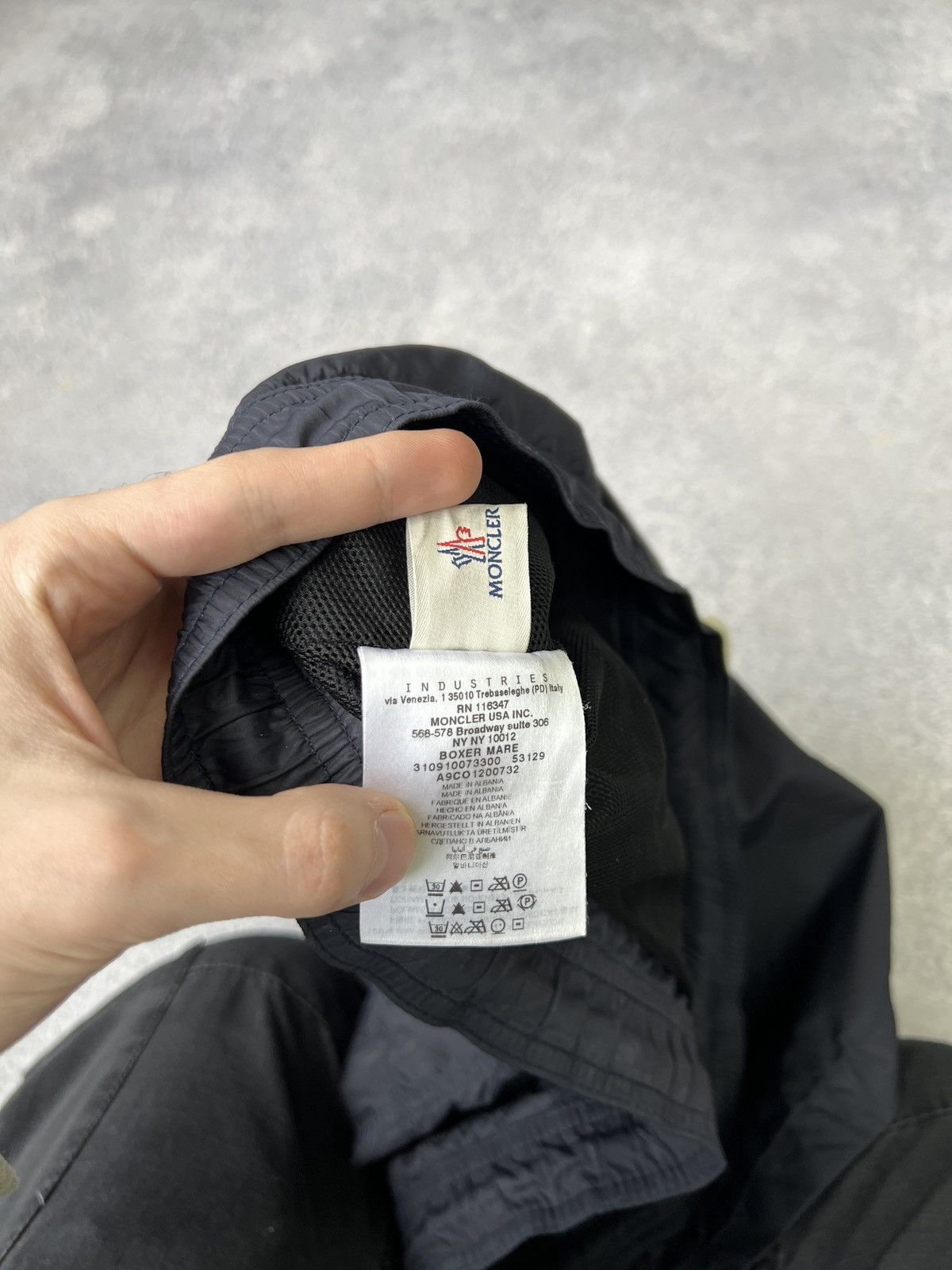Designer × Moncler × Vintage Vintage Moncler Logo Patch Swim shorts Size US 36 / EU 52 - 8 Thumbnail