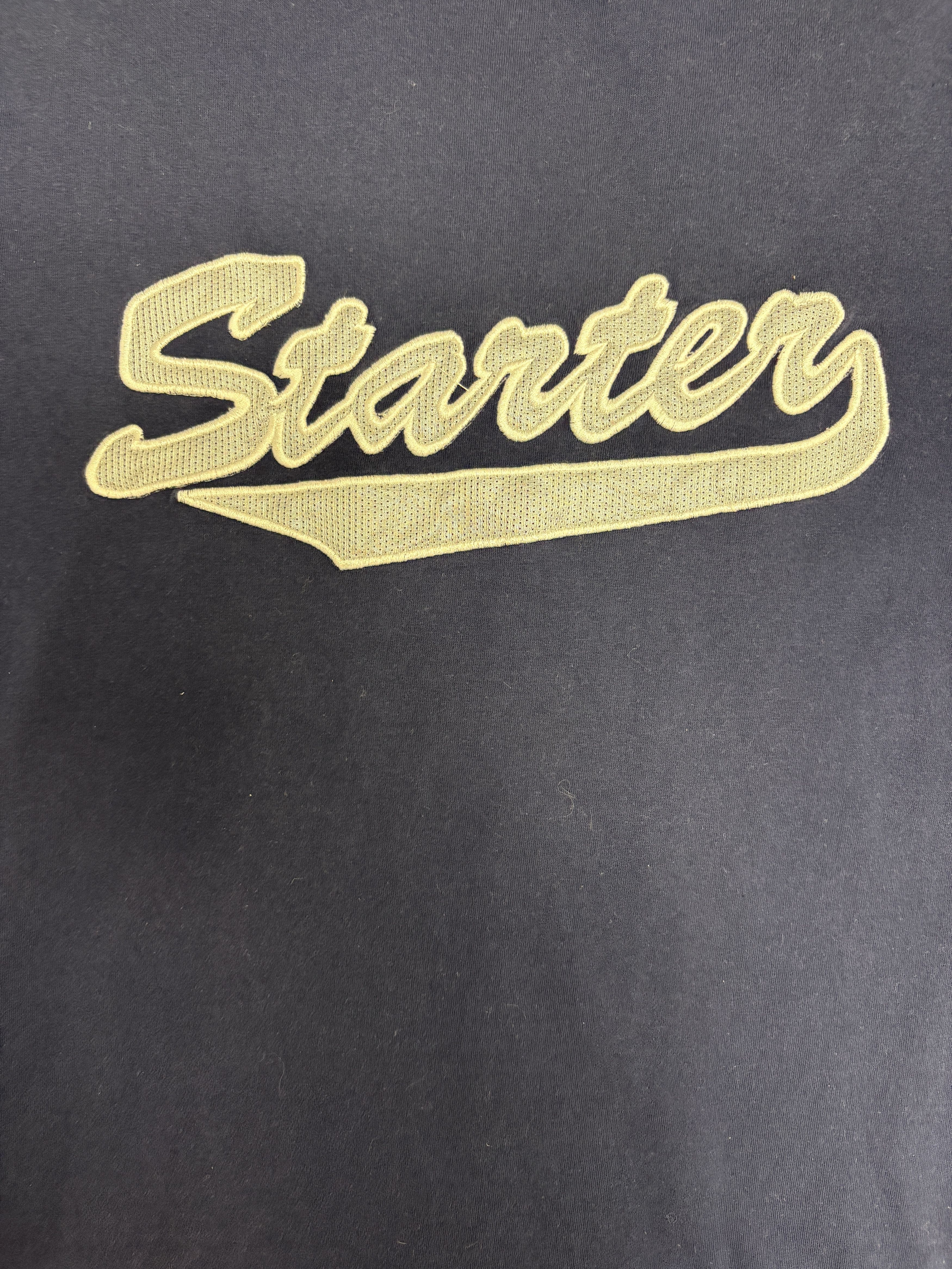 Starter Starter Script Stitched Vintage Blue T-Shirt Tee Size US M / EU 48-50 / 2 - 2 Thumbnail