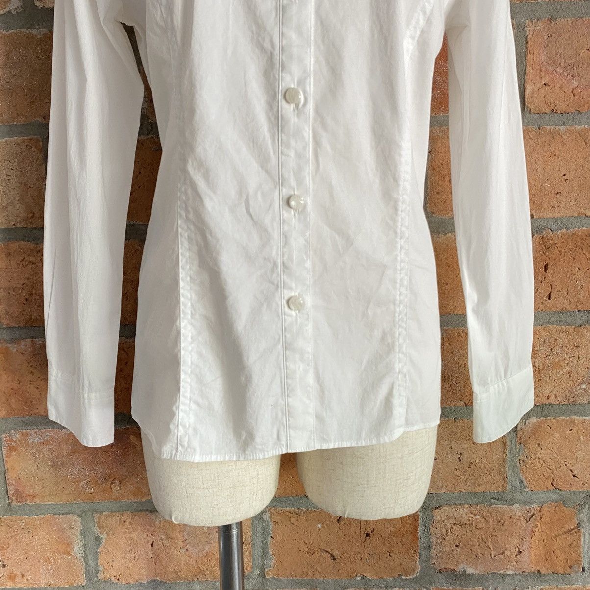 Japanese Brand MEZZO PIANO White Shirt with Heart Pocket Size L / US 10 / IT 46 - 19 Thumbnail