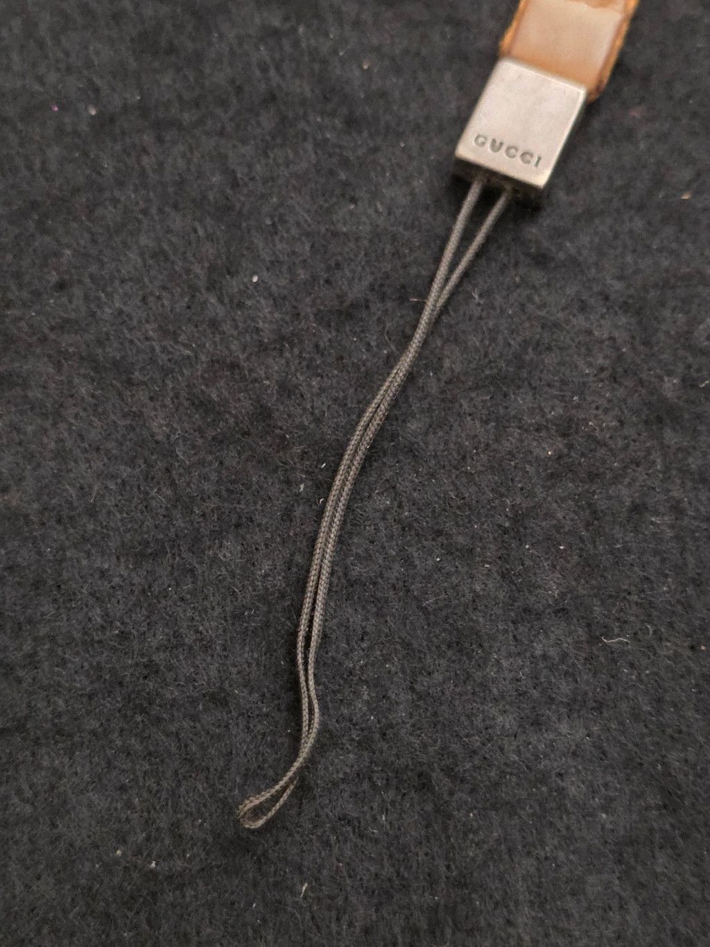 Gucci Vintage 90s Gucci Web Stripe Canvas Phone Strap Charm Size ONE SIZE - 4 Thumbnail