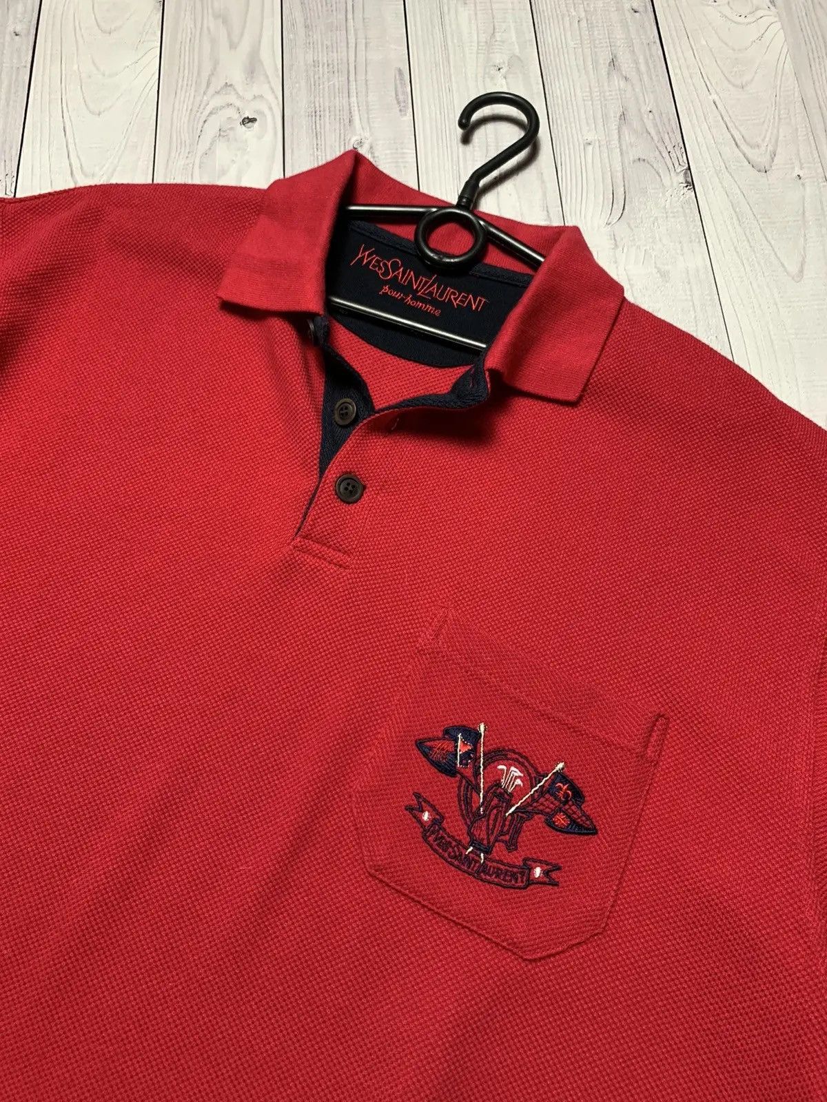 Vintage Vintage Yves Saint Laurent sweatshirt rugby polo golf rare Size US L / EU 52-54 / 3 - 2 Thumbnail