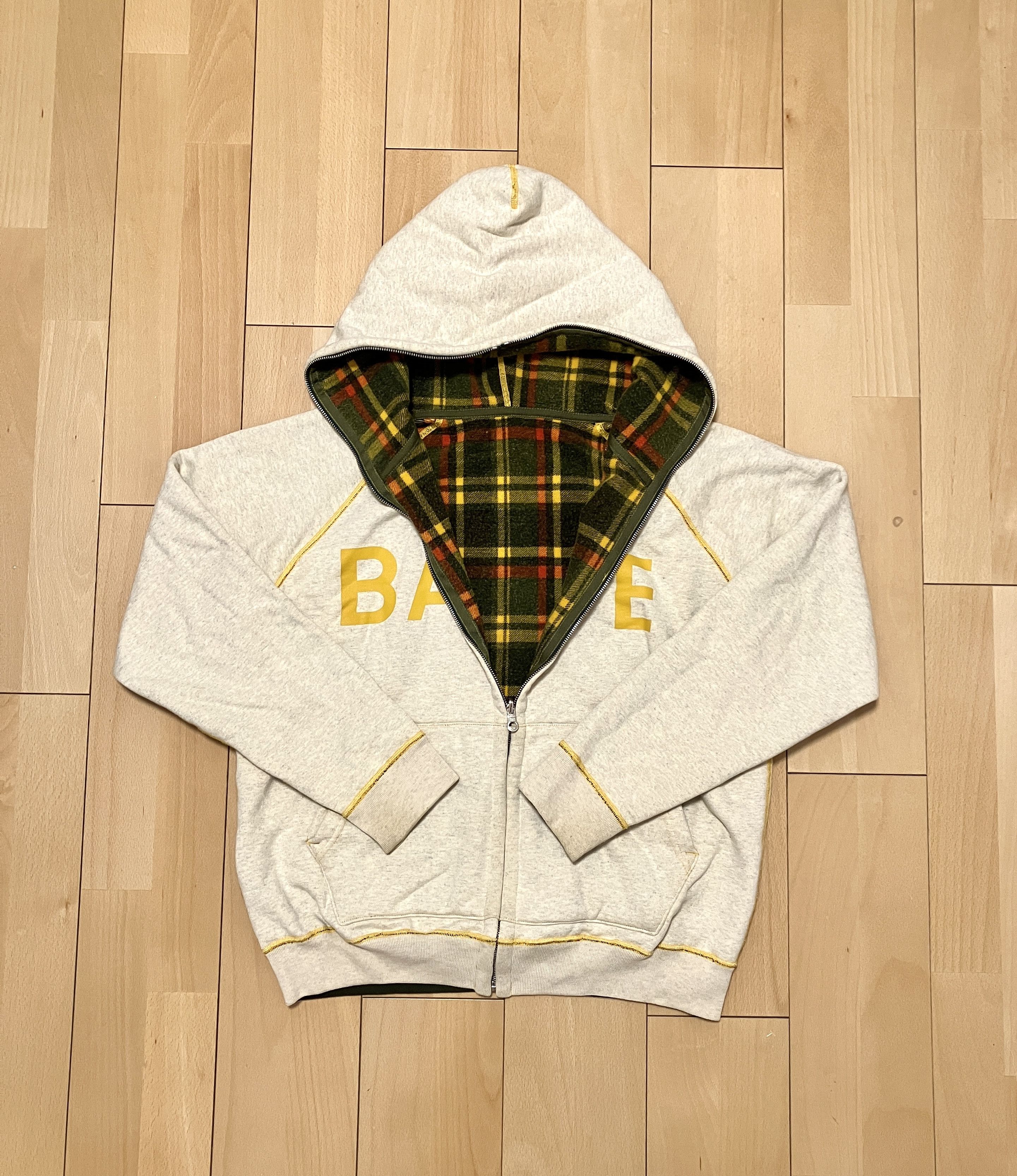 Bape plaid hoodie on sale