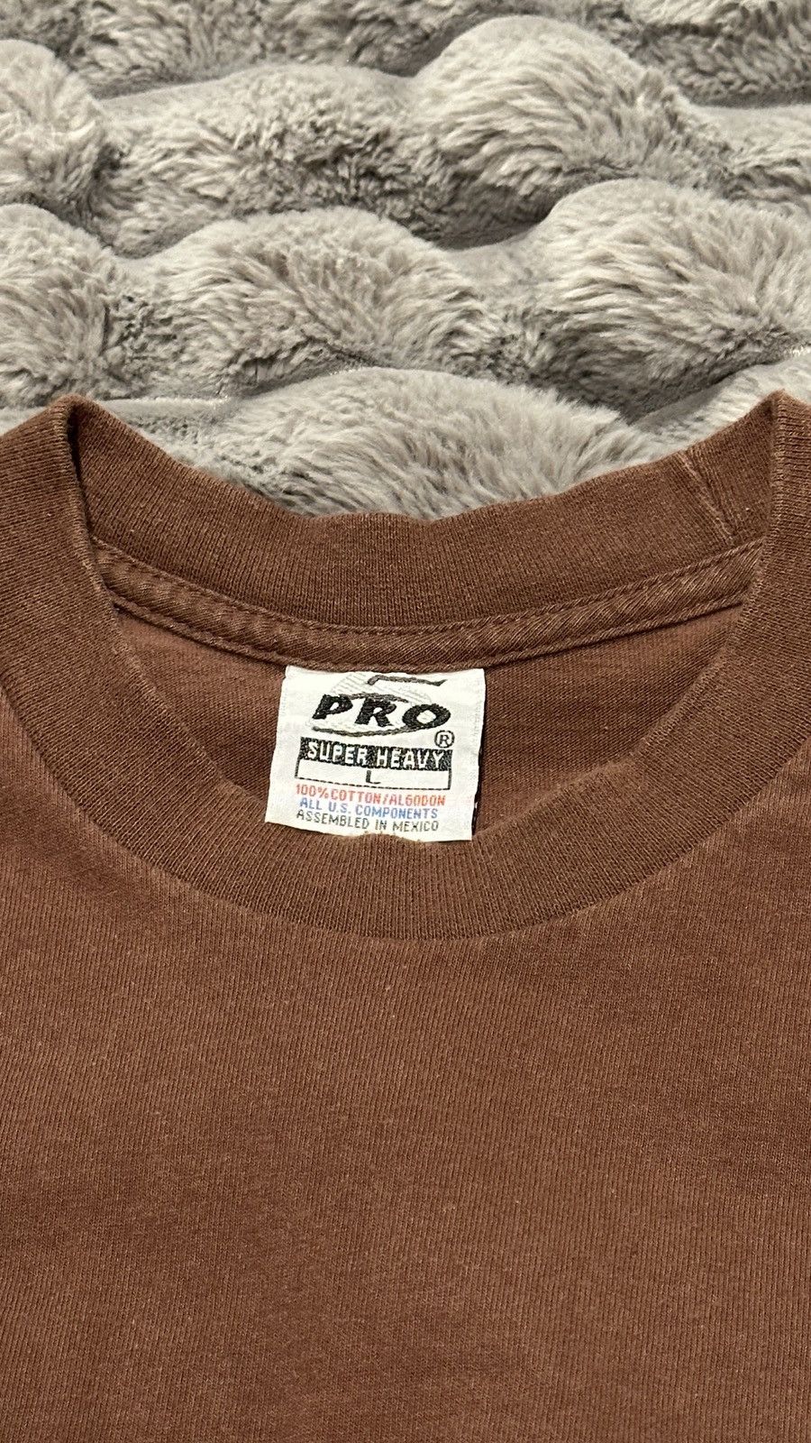 Other Pro Club Super Heavy Brown T-shirt Size US L / EU 52-54 / 3 - 3 Thumbnail
