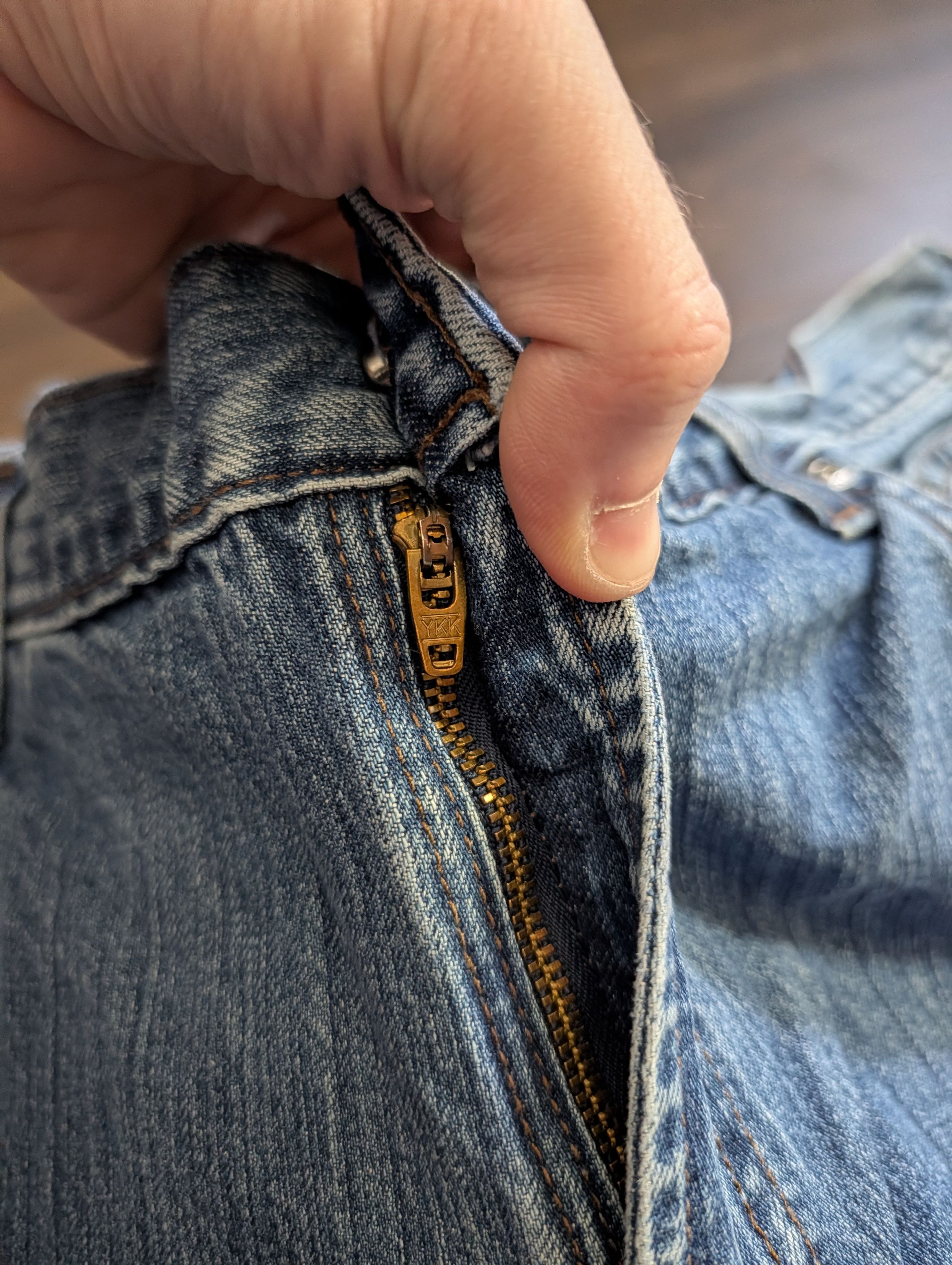Harley Davidson Vintage blue denim branded tapered jeans 38 Size US 38 / EU 54 - 4 Thumbnail