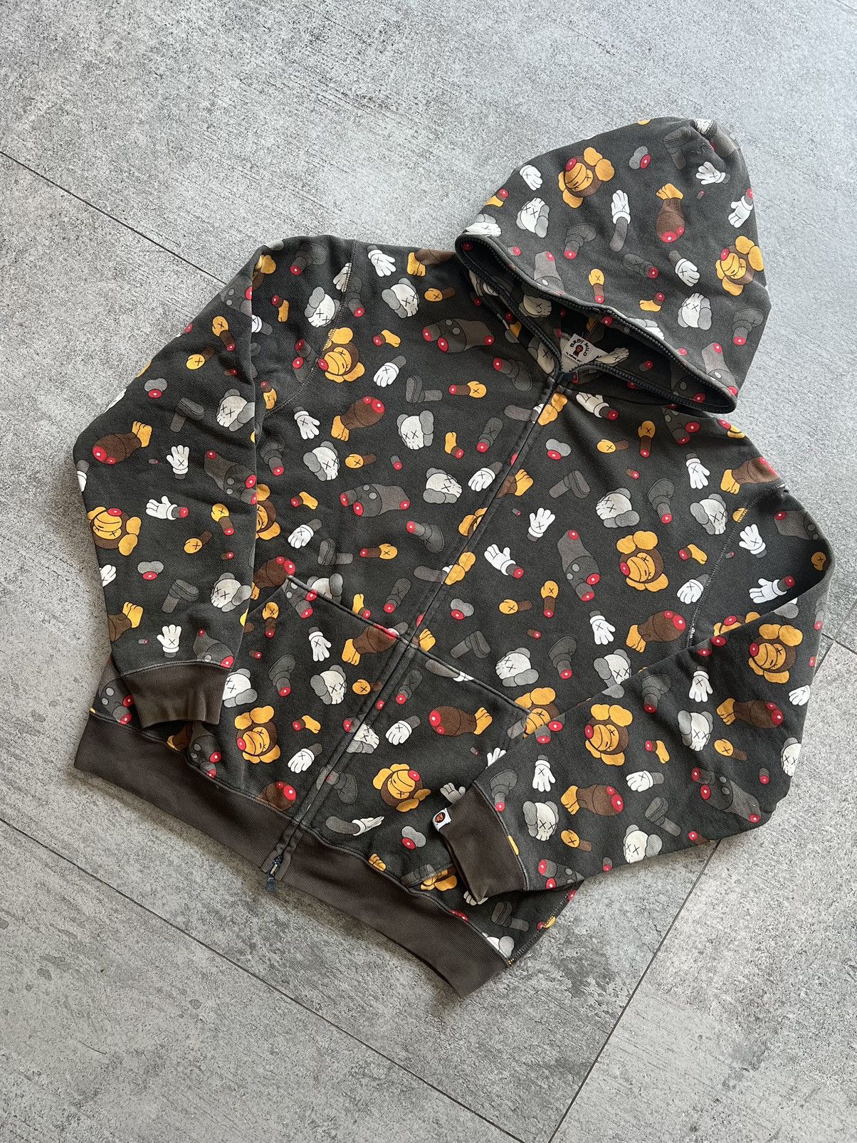 Bape × Kaws Bape x Kaws Baby Milo Slaughter Dissected Full Zip Hoodie Size US M / EU 48-50 / 2 - 1 Thumbnail