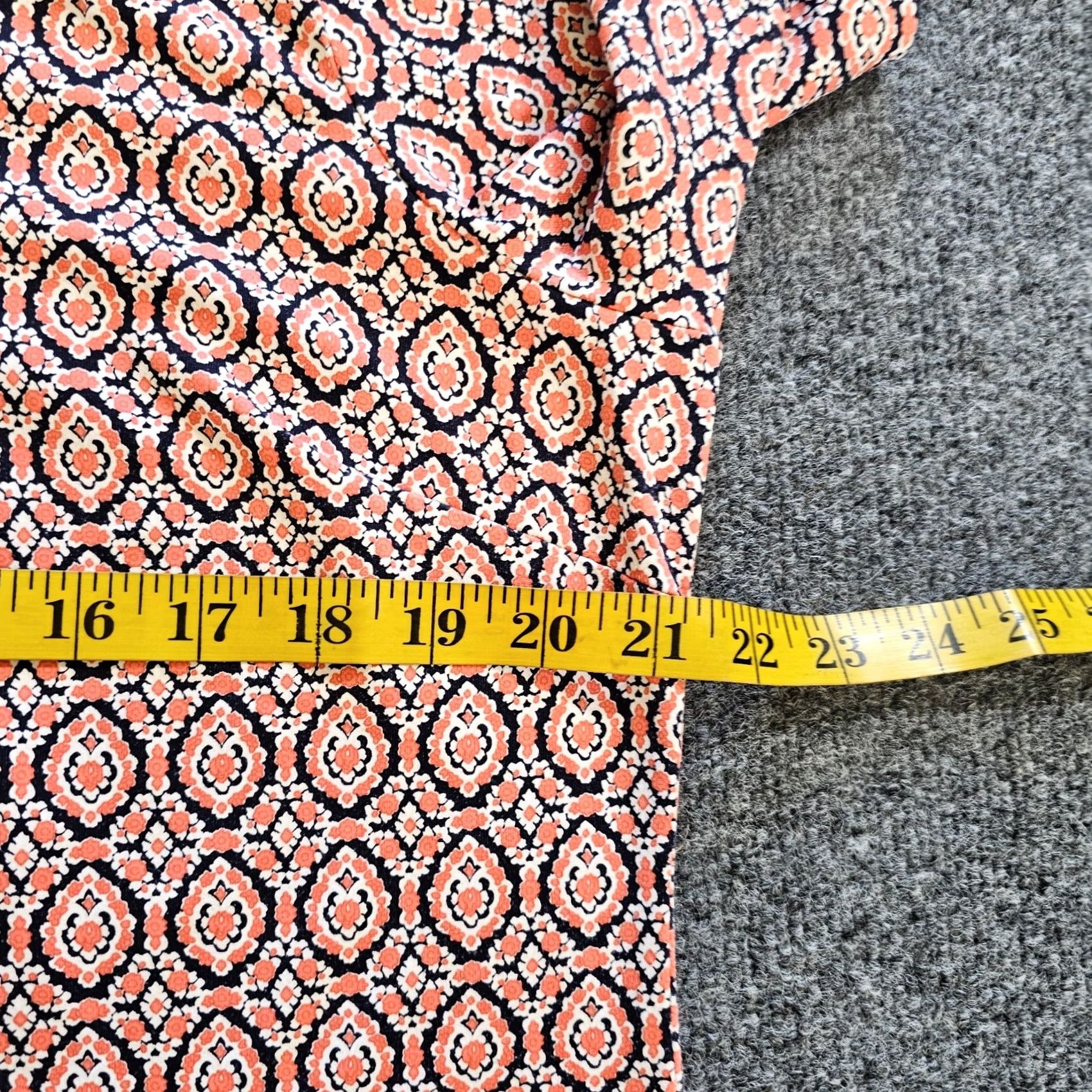 Talbots Talbots Top Shirt Womens XL Orange Stretch 3/4 Sleeve Career Casual Blouse Size XL / US 12-14 / IT 48-50 - 5 Thumbnail