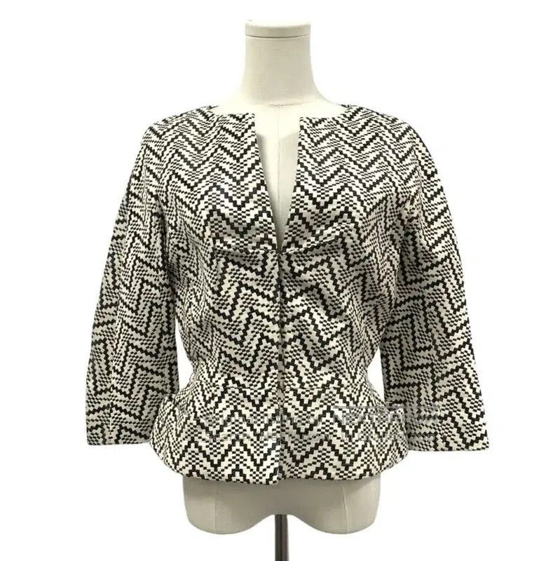 Dior Dior Cream Cotton Women's Jacket . Size L / US 10 / IT 46 - 1 Thumbnail