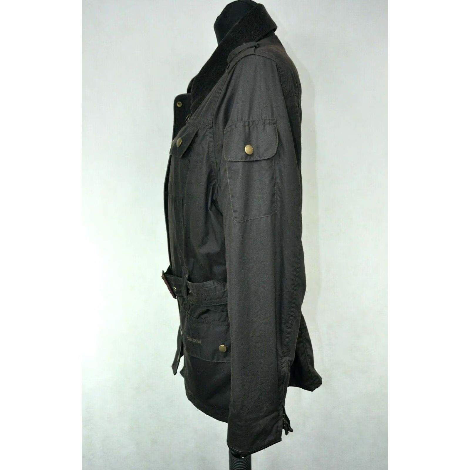 Barbour Barbour FLYWEIGHT HQ WAXED Jacket Women Brown US 12 / UK 16, 100% WAXED COTTON, Regular Size, Chest 57cm, Back 73cm, Very Good Condition Size XL / US 12-14 / IT 48-50 - 4 Thumbnail
