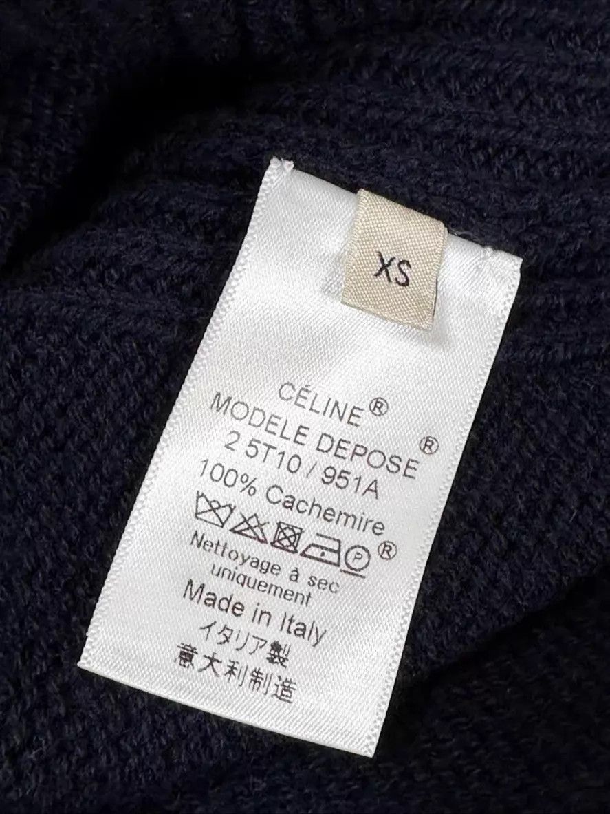 Celine Celine Navy Blue Knit Cardigan XS Size XS / US 0-2 / IT 36-38 - 2 Thumbnail