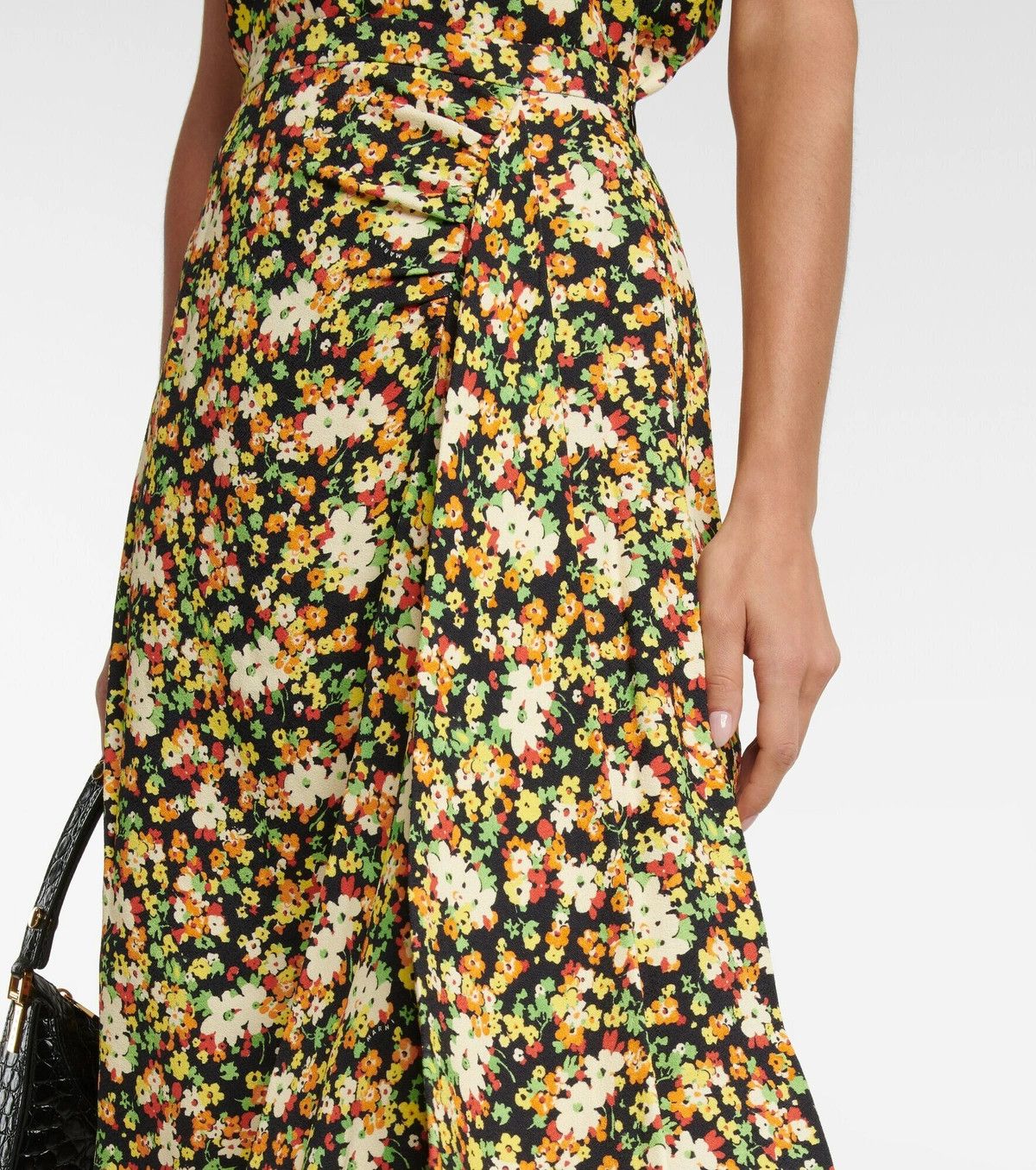 Marni o1y1125 Midi Skirt in Multicolor Size 26" / US 2 / IT 38 - 2 Thumbnail