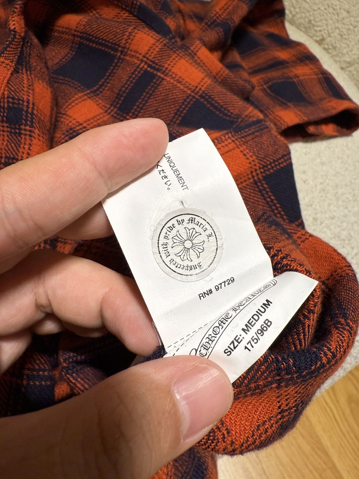 Chrome Hearts Chrome hearts flanel button (Virgil Ablob) Size US M / EU 48-50 / 2 - 13 Thumbnail