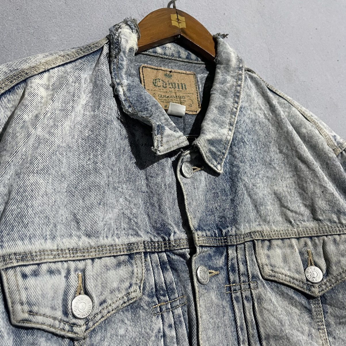 Edwin Vintage Early-90s Edwin Acid Wash Denim Trucker Jacket Japan Size US M / EU 48-50 / 2 - 5 Thumbnail