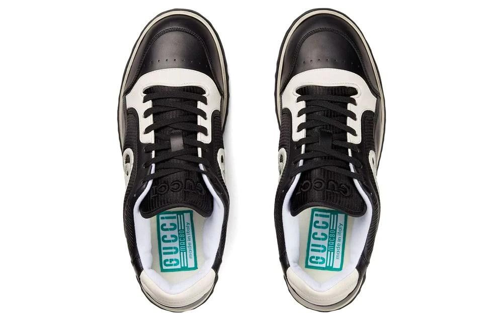Gucci o1s1wg110325 Men's MAC80 Sneakers in Black & Off White Size US 6 / EU 39 - 4 Thumbnail