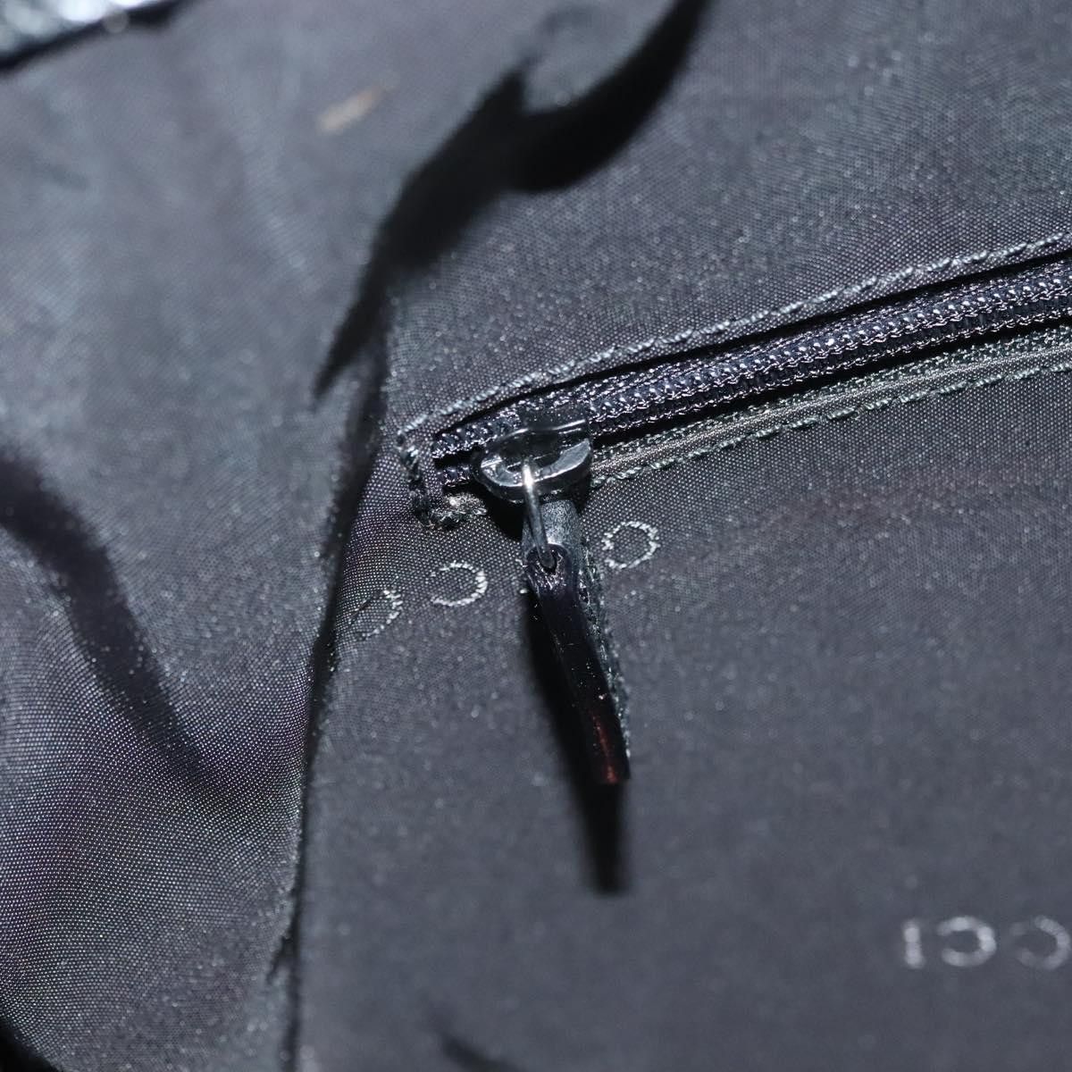 Gucci GUCCI Bamboo Hand Bag Canvas Black Silver 001 001 Size ONE SIZE - 18 Thumbnail