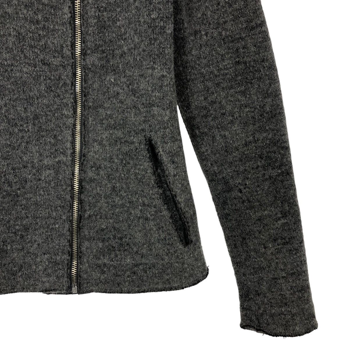 Japanese Brand 🔥Rare Asymmetric Biker Zipper Jacket Wool Ask Me Italy Made Size US S / EU 44-46 / 1 - 4 Thumbnail