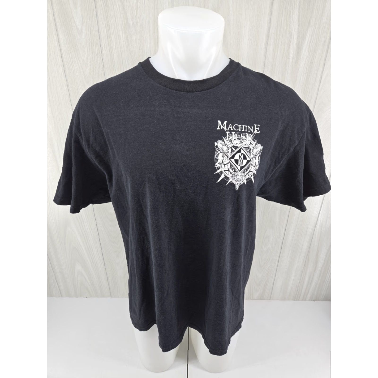 Vintage MACHINE HEAD Catharsis American Tour 2018 MENS 2-SIDED BLACK T-SHIRT XL Size US XL / EU 56 / 4 - 3 Thumbnail