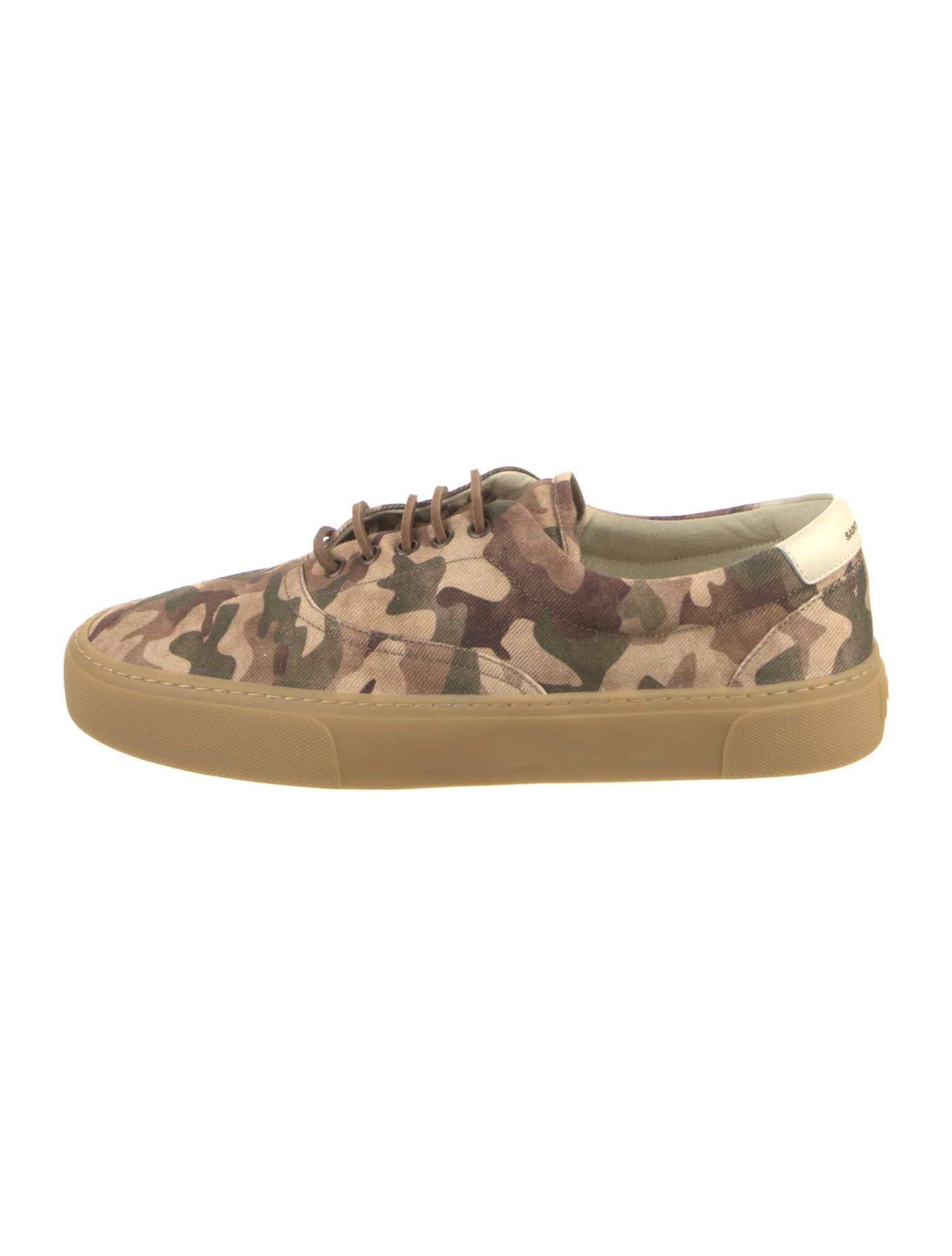 image of Saint Laurent Paris O1W1Db10324 Venice Sneakers In Camouflage-Pri In Neutrals, Men's (Size 8)