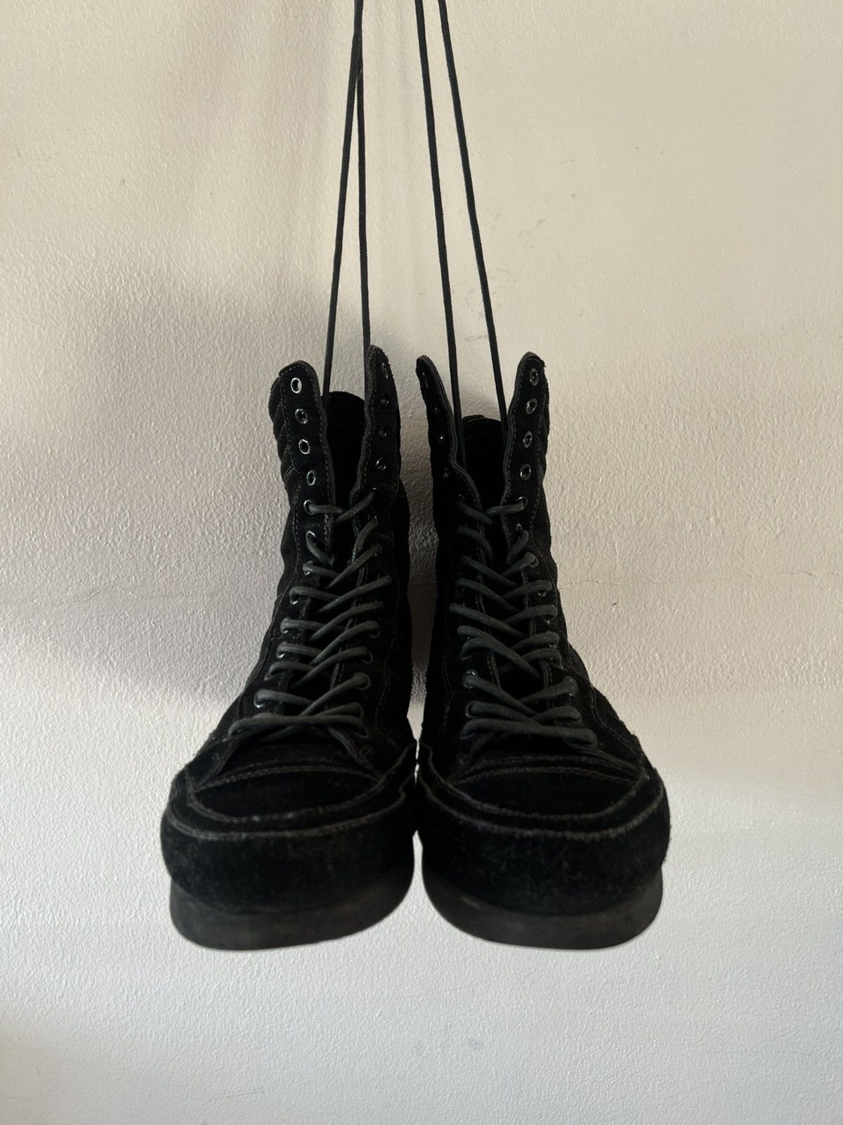 5351 POUR LES HOMMES (EU 43.5) // 5351 Pour Les Hommes Leather High Top Sneaker Size US 9.5 / EU 42-43 - 7 Thumbnail